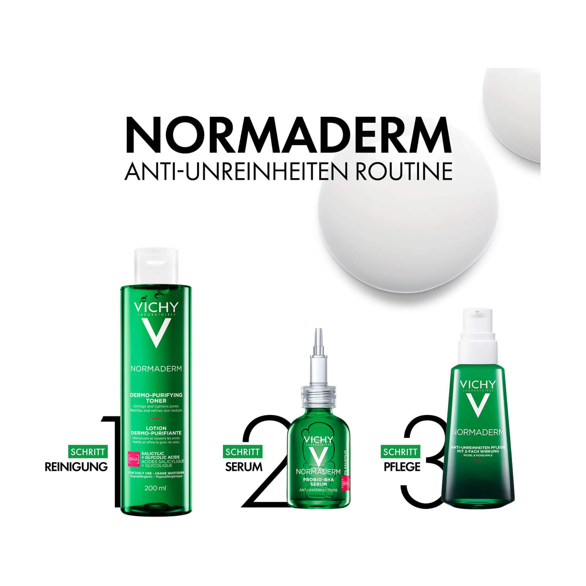 Grafik Vichy Normaderm Anti-Unreinheiten Routine