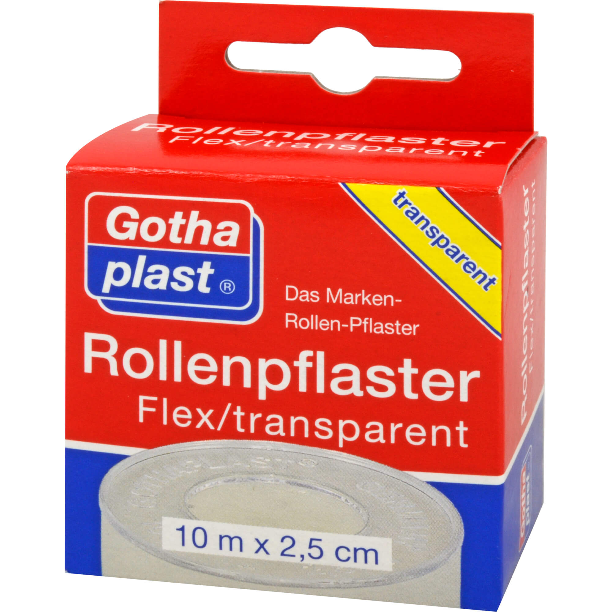 ROLLENPFLASTER Flex 2,5 cmx10 m trp.Euroaufhänger