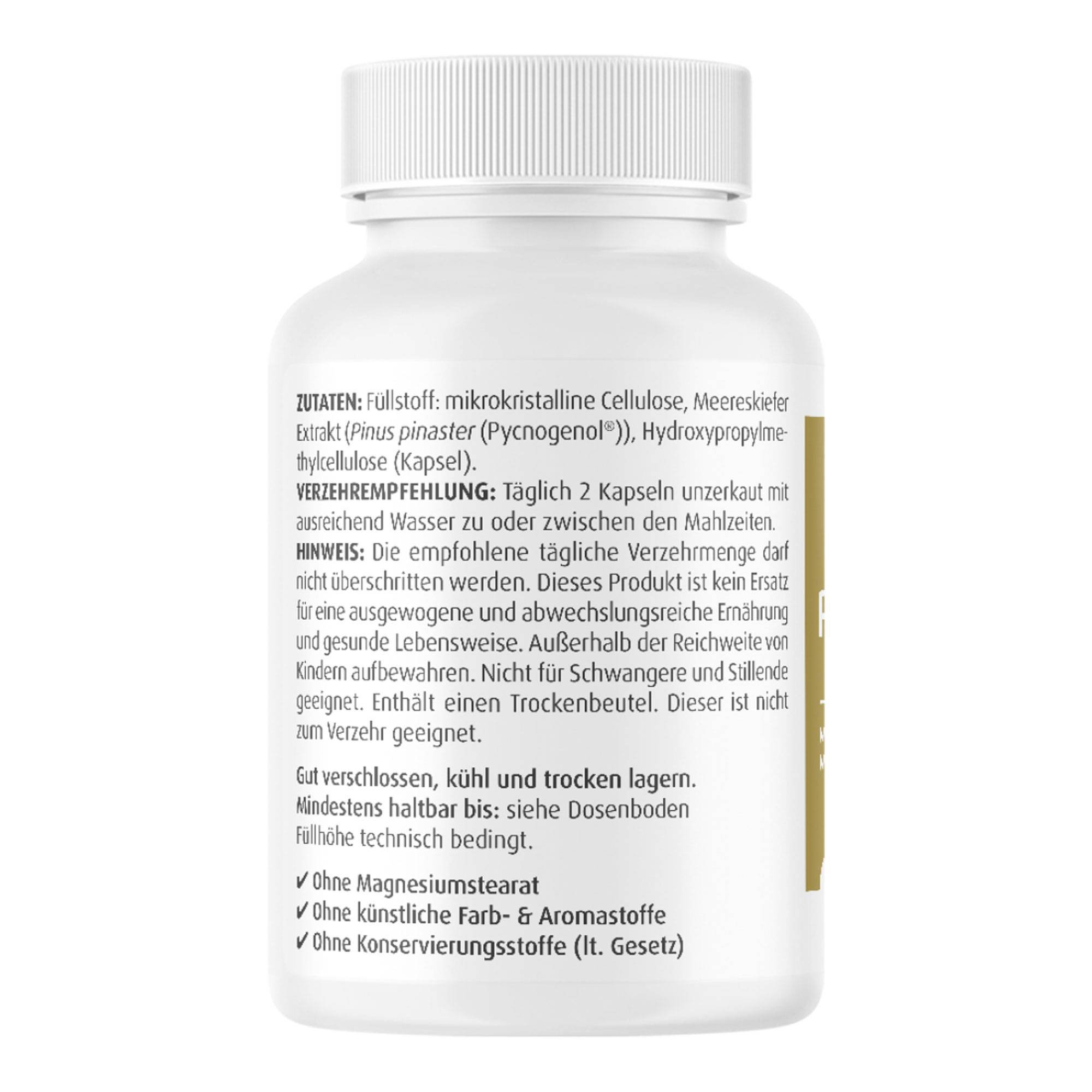 Pycnogenol 50 mg Kapseln Produktseite Links