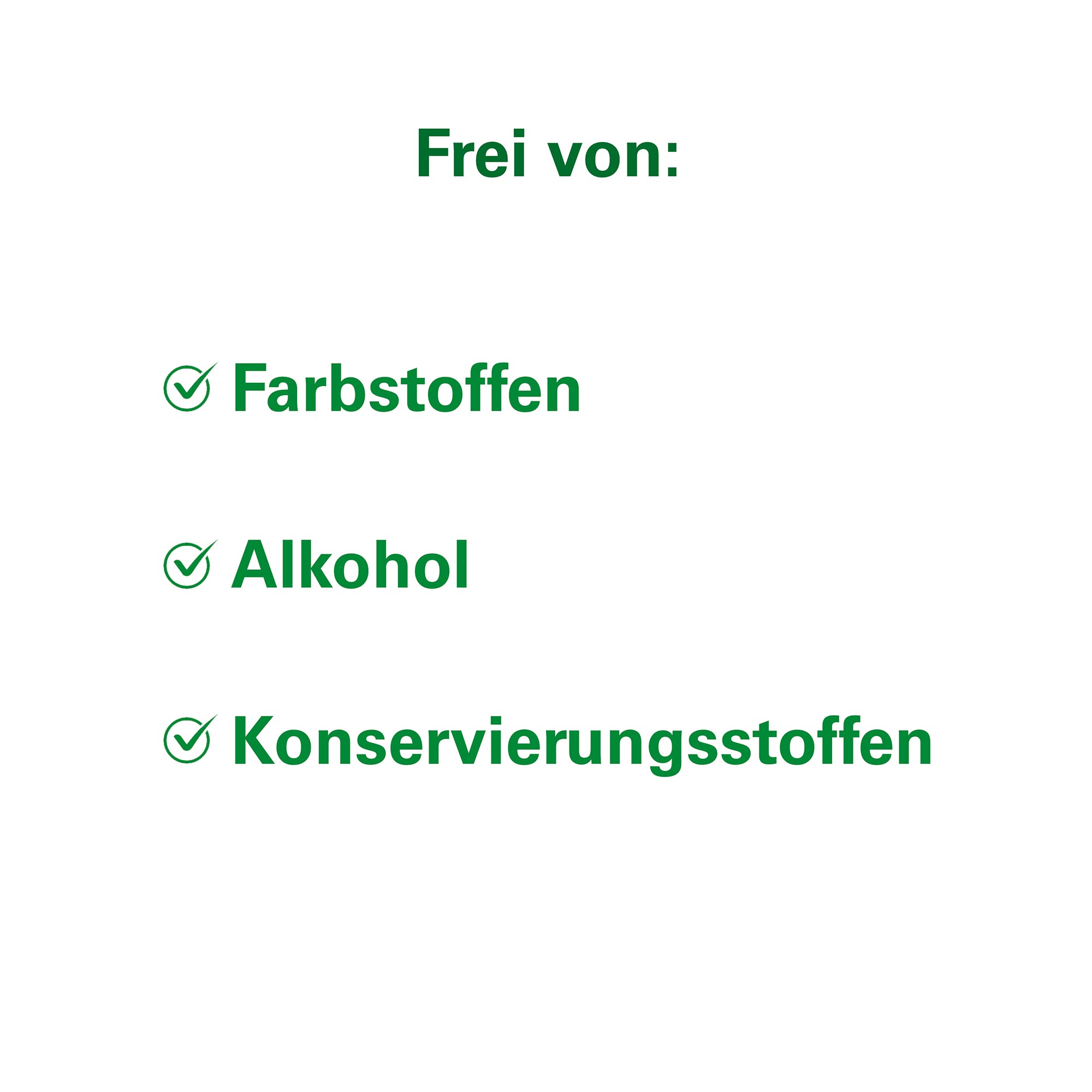 Grafik Lefax Extra Flüssig Kapseln frei von Farbstoffen, Alkohol und Konservierungsstoffen