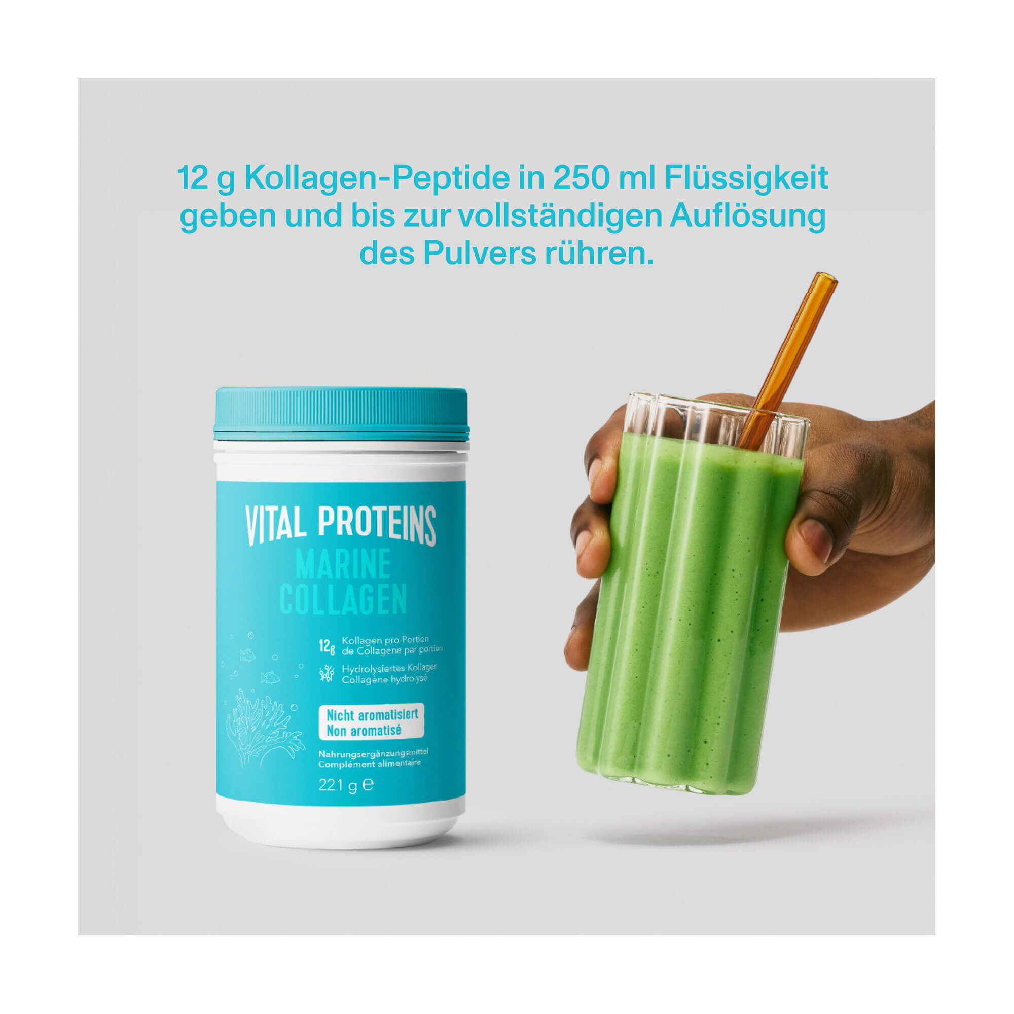 Grafik Vital Proteins Marine Collagen Pulver - nicht aromatisiert Zubereitung