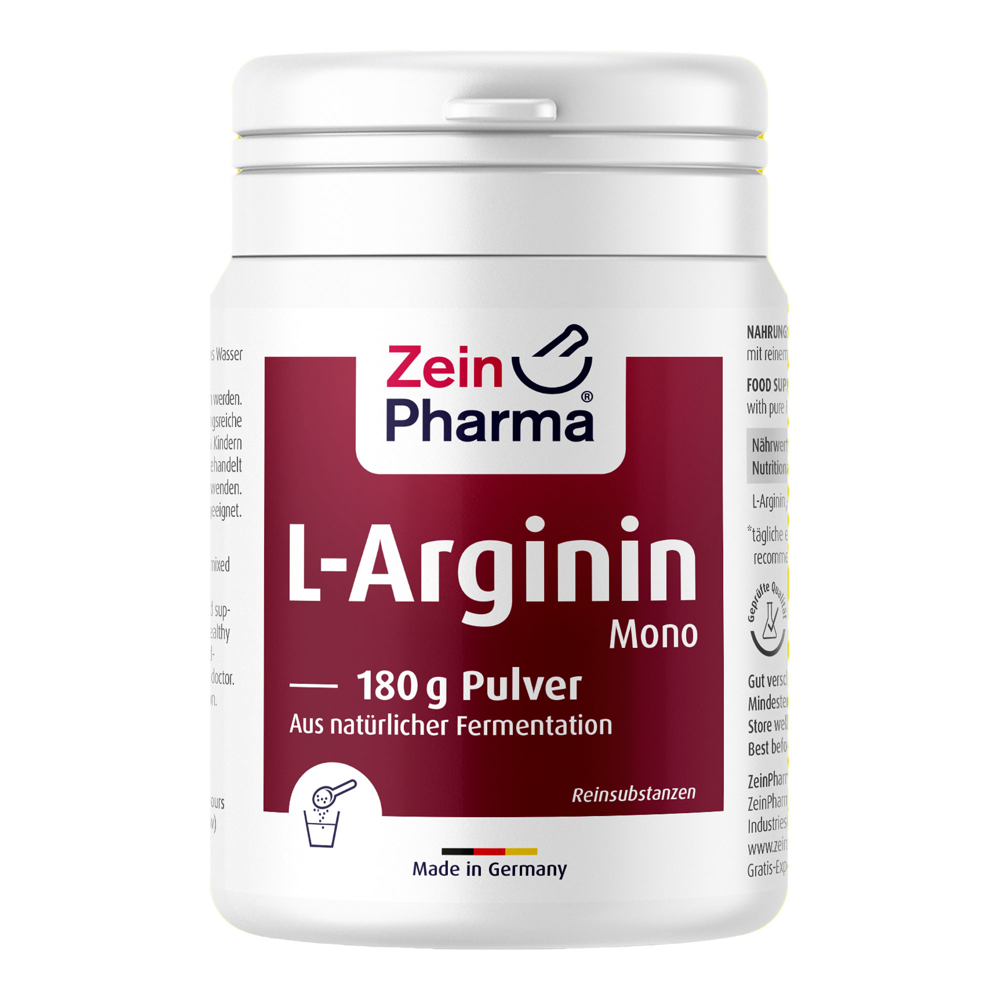 Nahrungsergänzungsmittel mit L-Arginin.