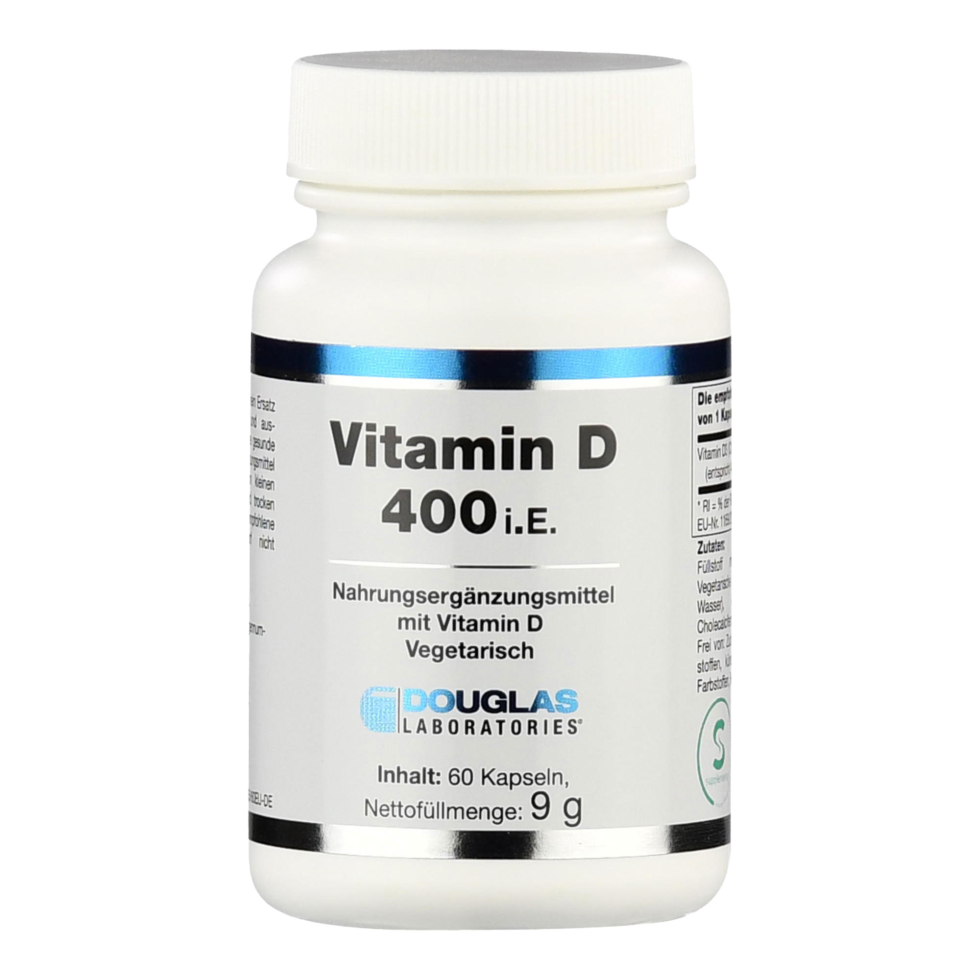 Nahrungsergänzungsmittel mit 400 I.E. Vitamin D3.