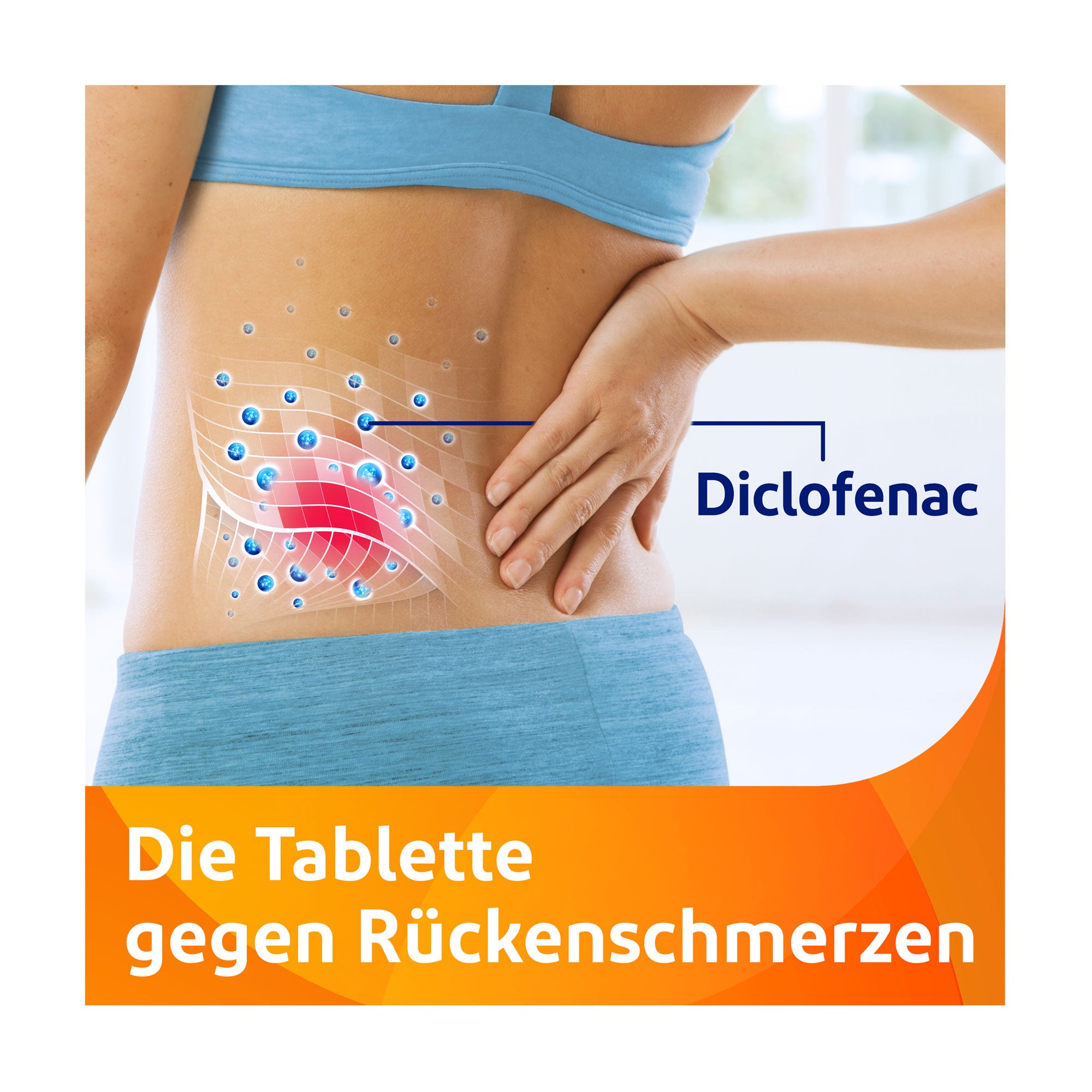 Grafik Voltaren Dolo Liquid 25 mg Die Tablette mit Diclofenac gegen Rückenschmerzen