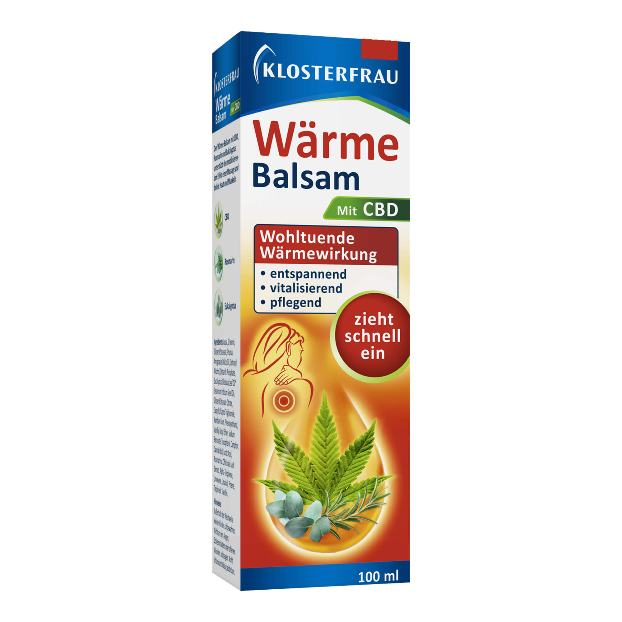 CBD-Balsam mit wohltuender Wärmewirkung. Das Einmassieren des Balsams sorgt für einen entspannenden und vitalisierenden Effekt.