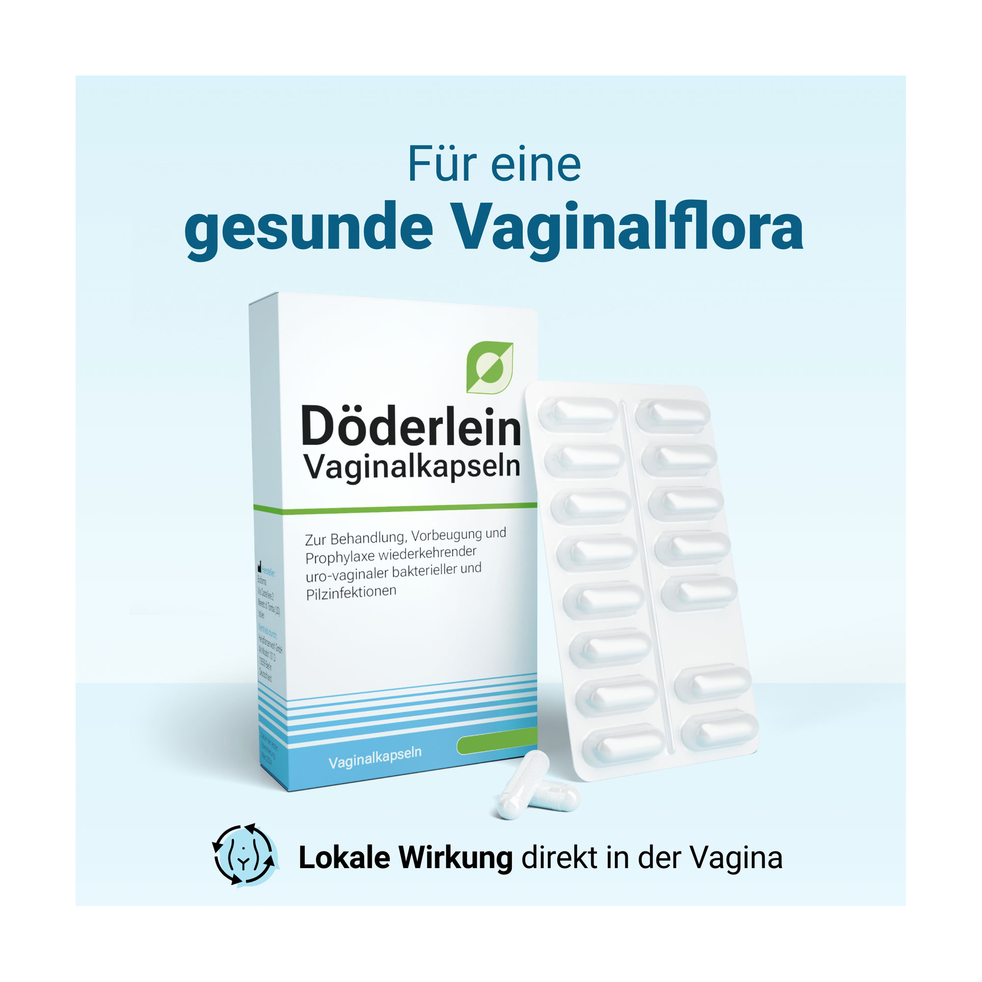 Grafik Döderlein Vaginalkapseln Für eine gesunde Vaginalflora