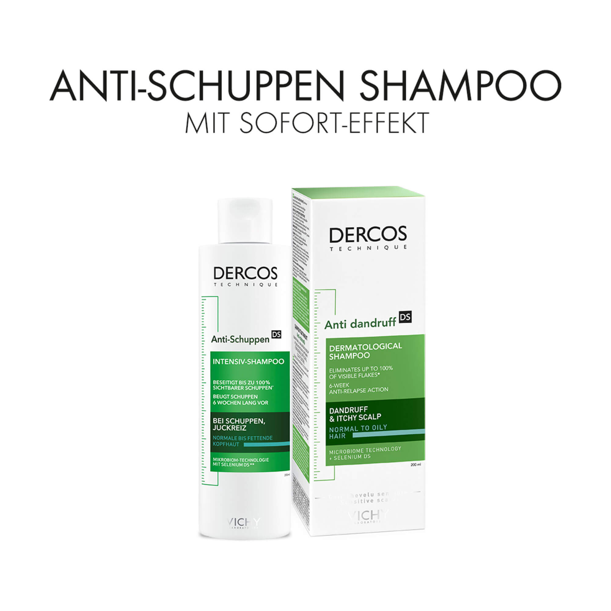 Grafik Vichy Dercos Anti-Schuppen-Shampoo Fettiges Haar inkl. Verpackung