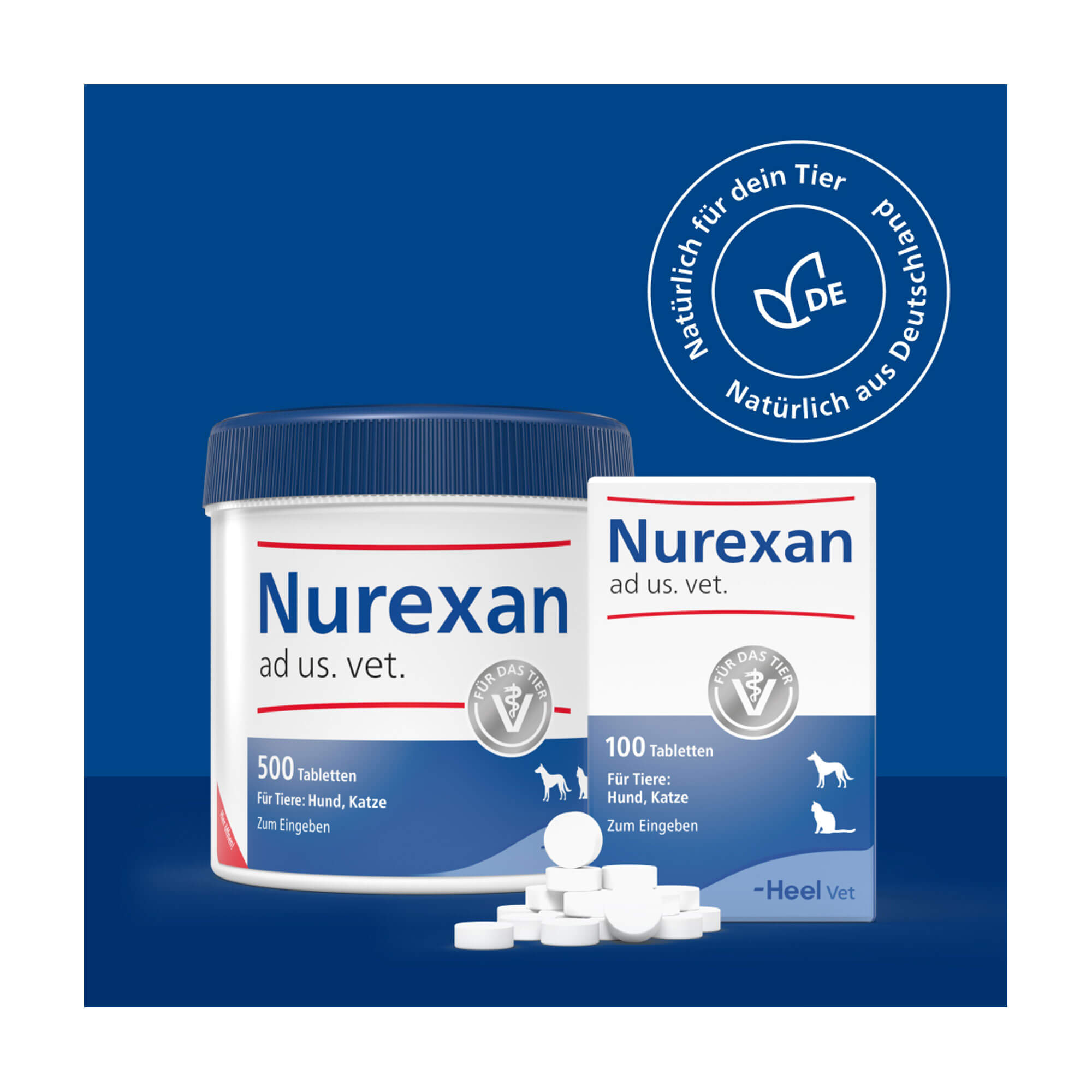 Grafik Nurexan ad us. vet. Tabletten Natürlich aus Deutschland