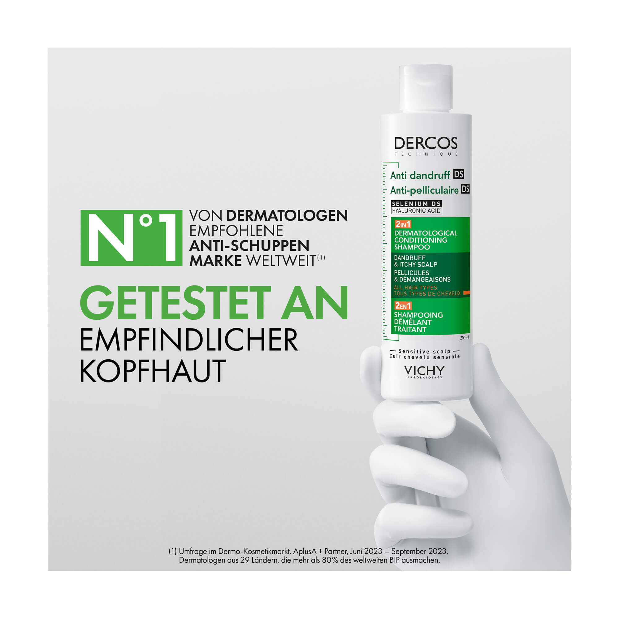 Grafik Vichy Dercos Anti-Schuppen 2in1 Shampoo + Conditioner An empfindlicher Kopfhaut getestet