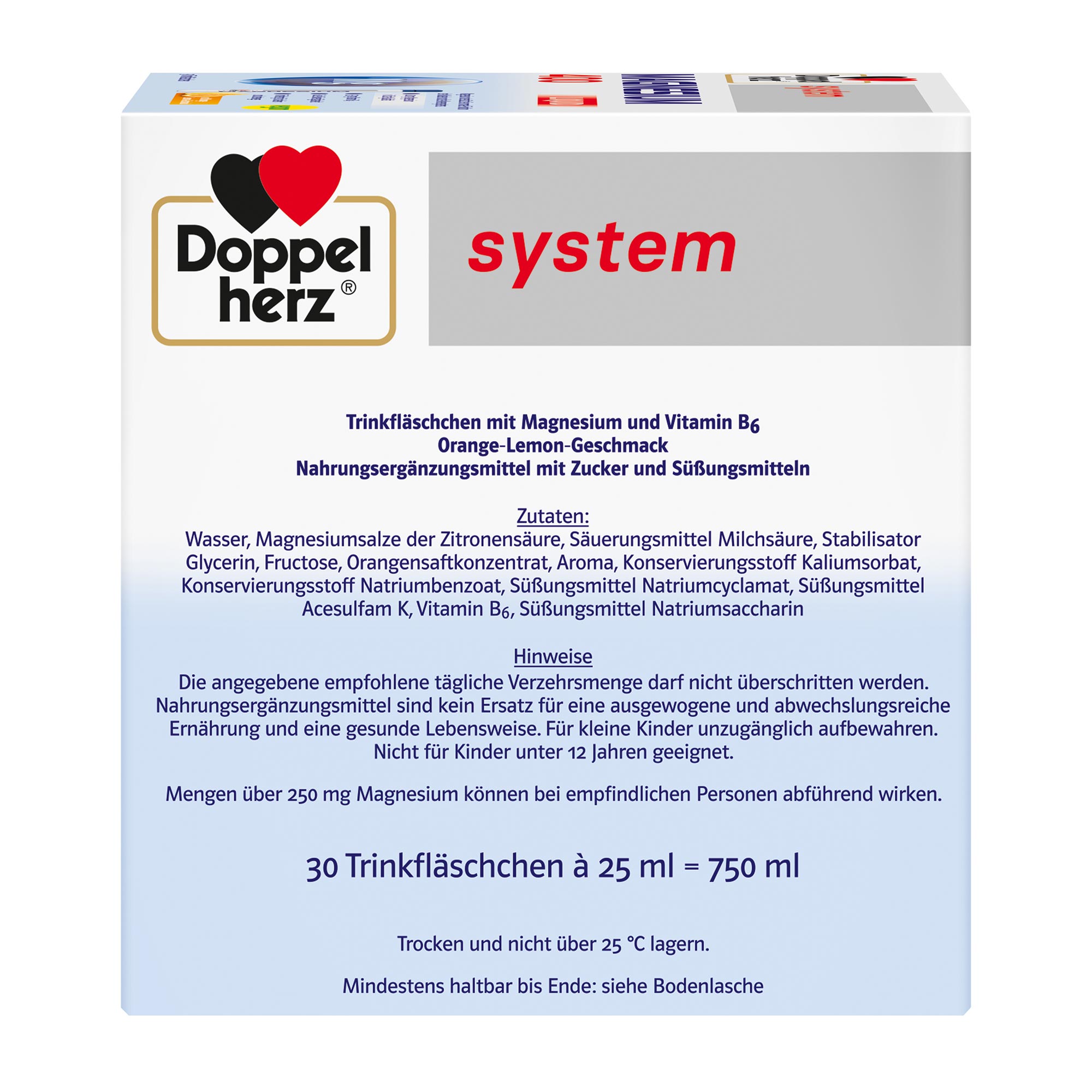 Doppelherz system Magnesium 400 Liquid rechte Seitenansicht