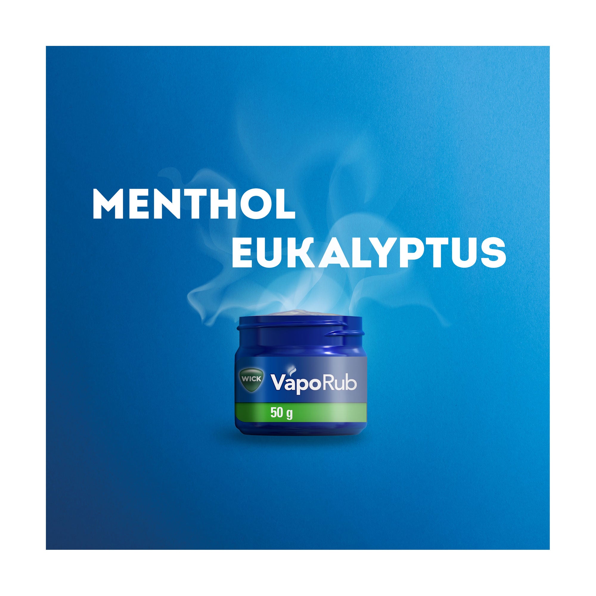 Grafik Wick Vaporub Erkältungssalbe Mit Menthol und Eukalyptus