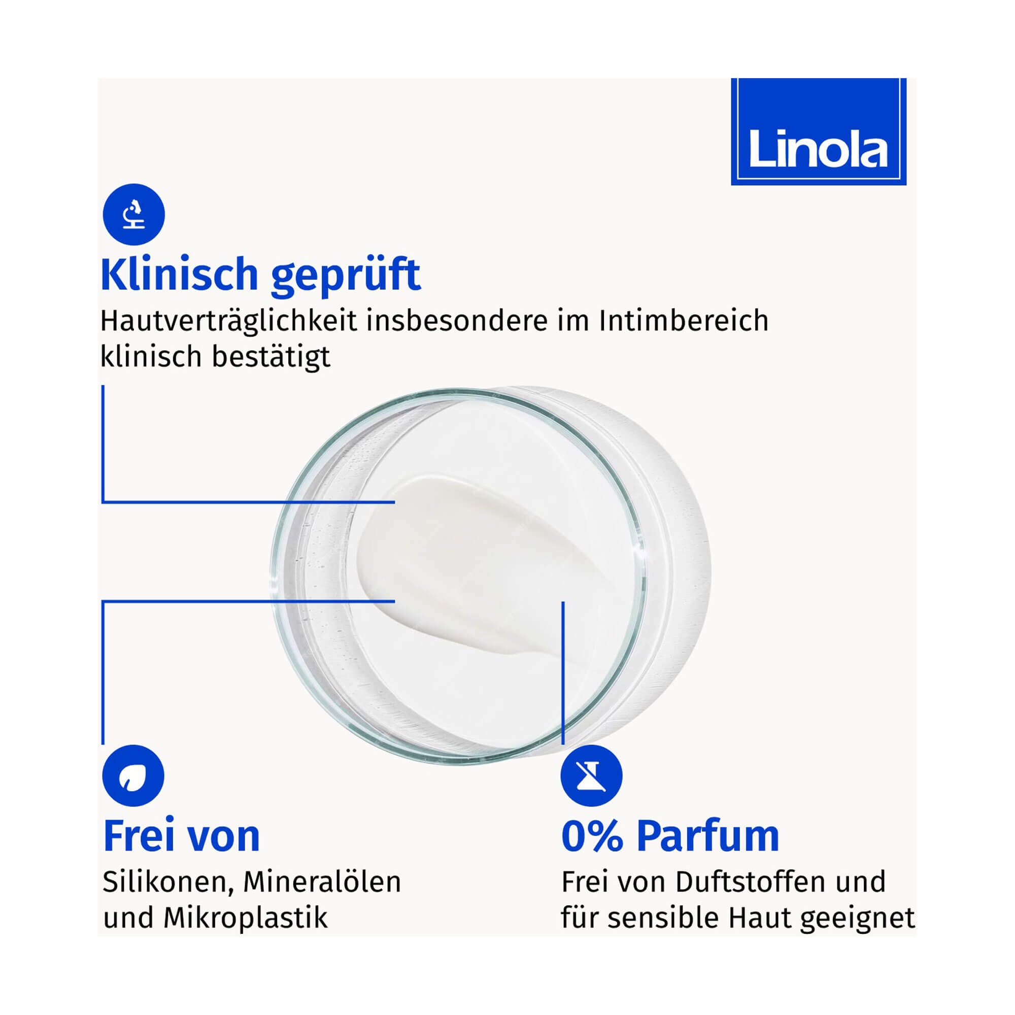 Grafik Linola Schutz-Balsam Produktmerkmale