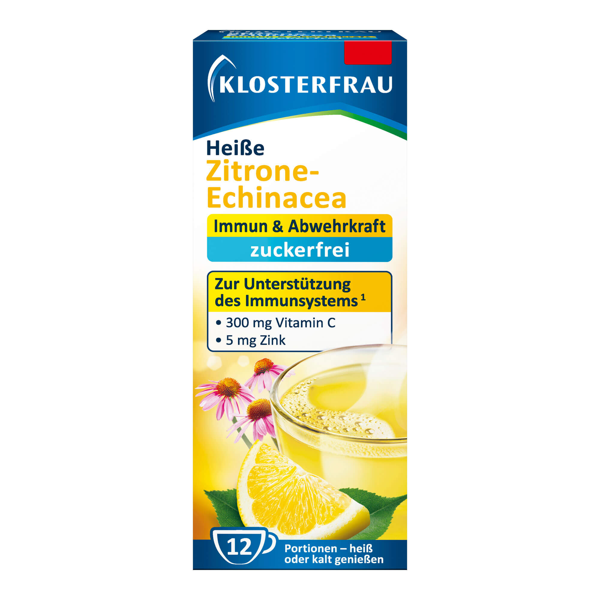 Nahrungsergänzungsmittel mit Vitamin C, Mineralstoff Zink und Echinacea Presssaft. Zur Unterstützung des Immunsystems.