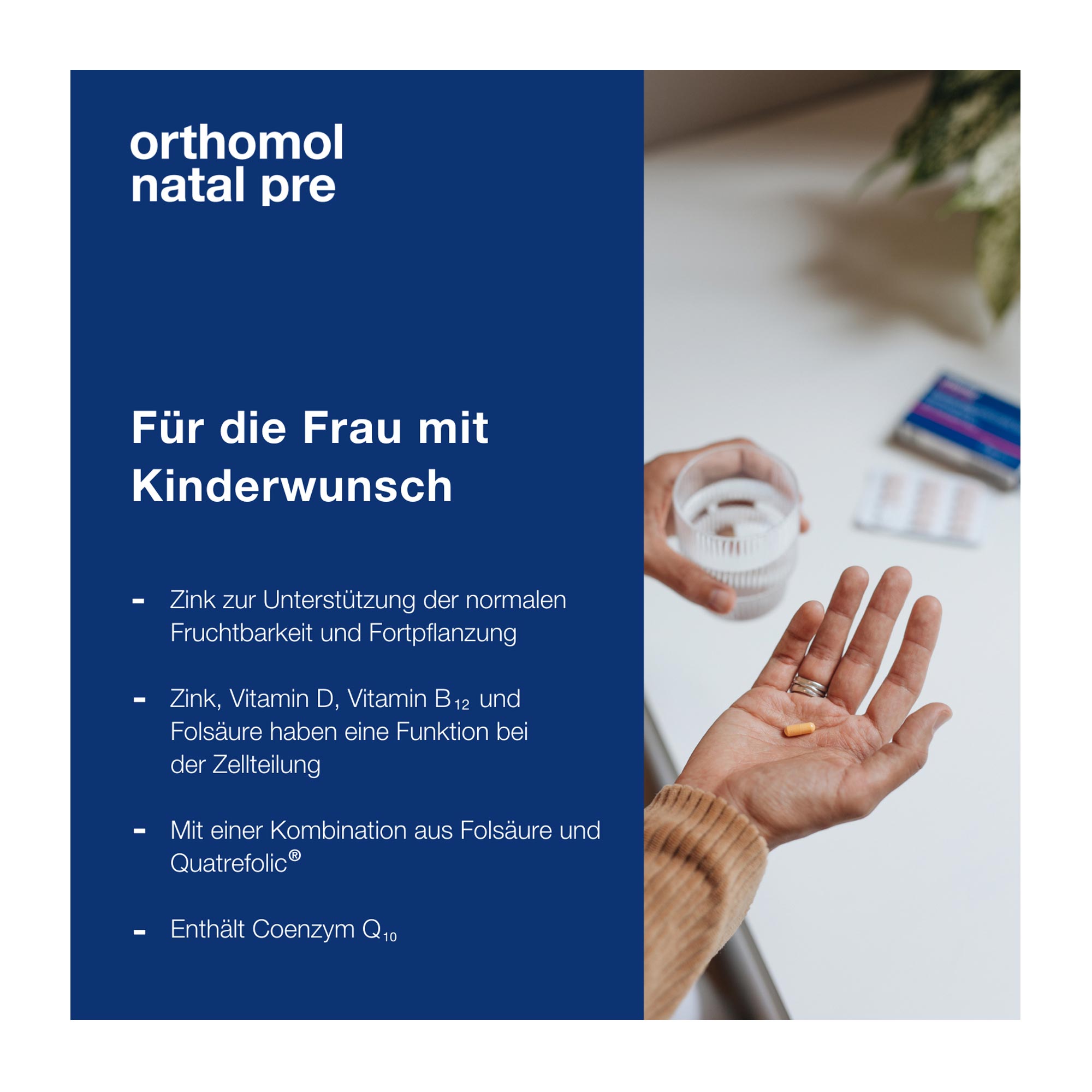 Orthomol natal pre Kapseln für die Frau mit Kinderwunsch