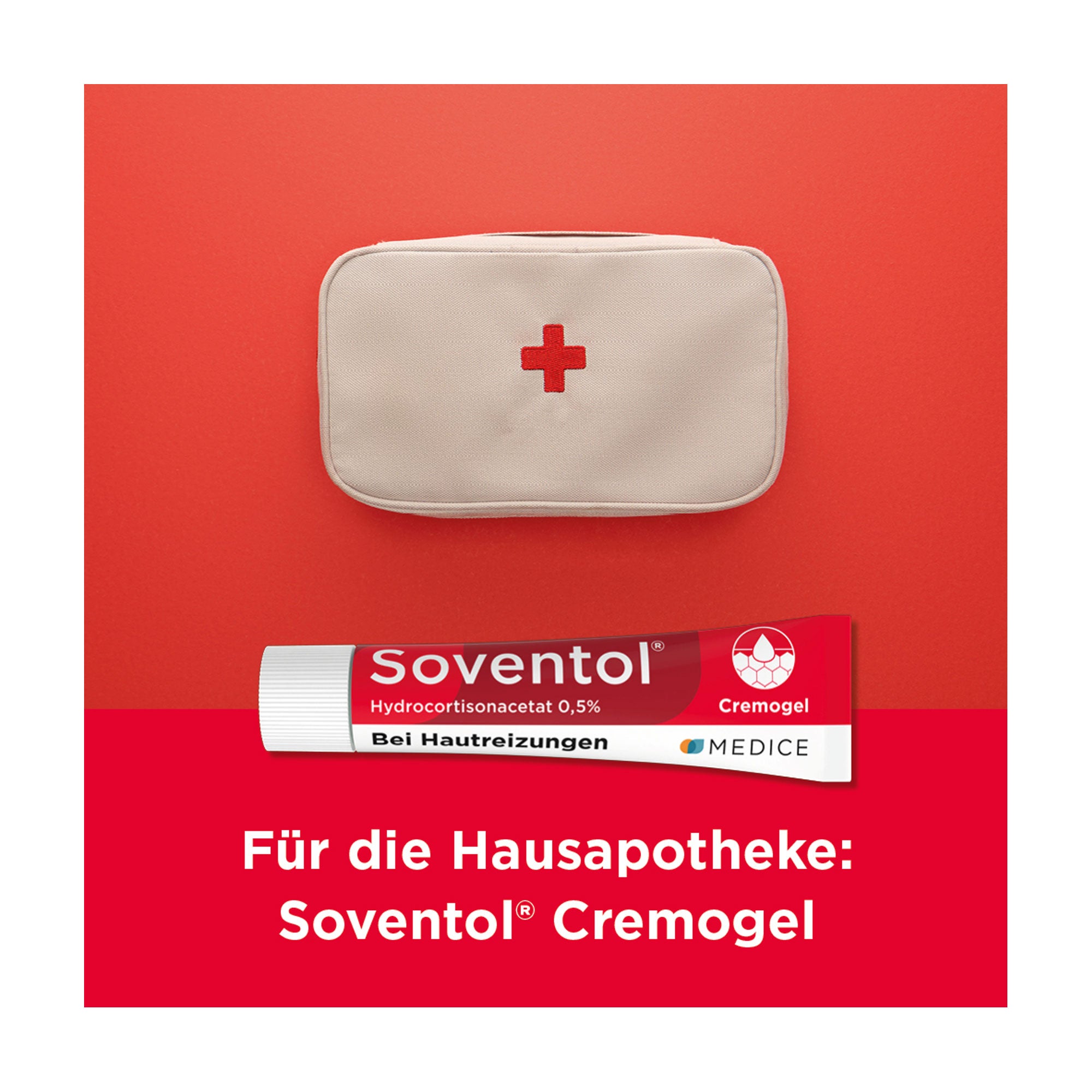 Grafik Soventol Hydrocortisonacetat 0,5 % Creme Für die Hausapotheke geeignet