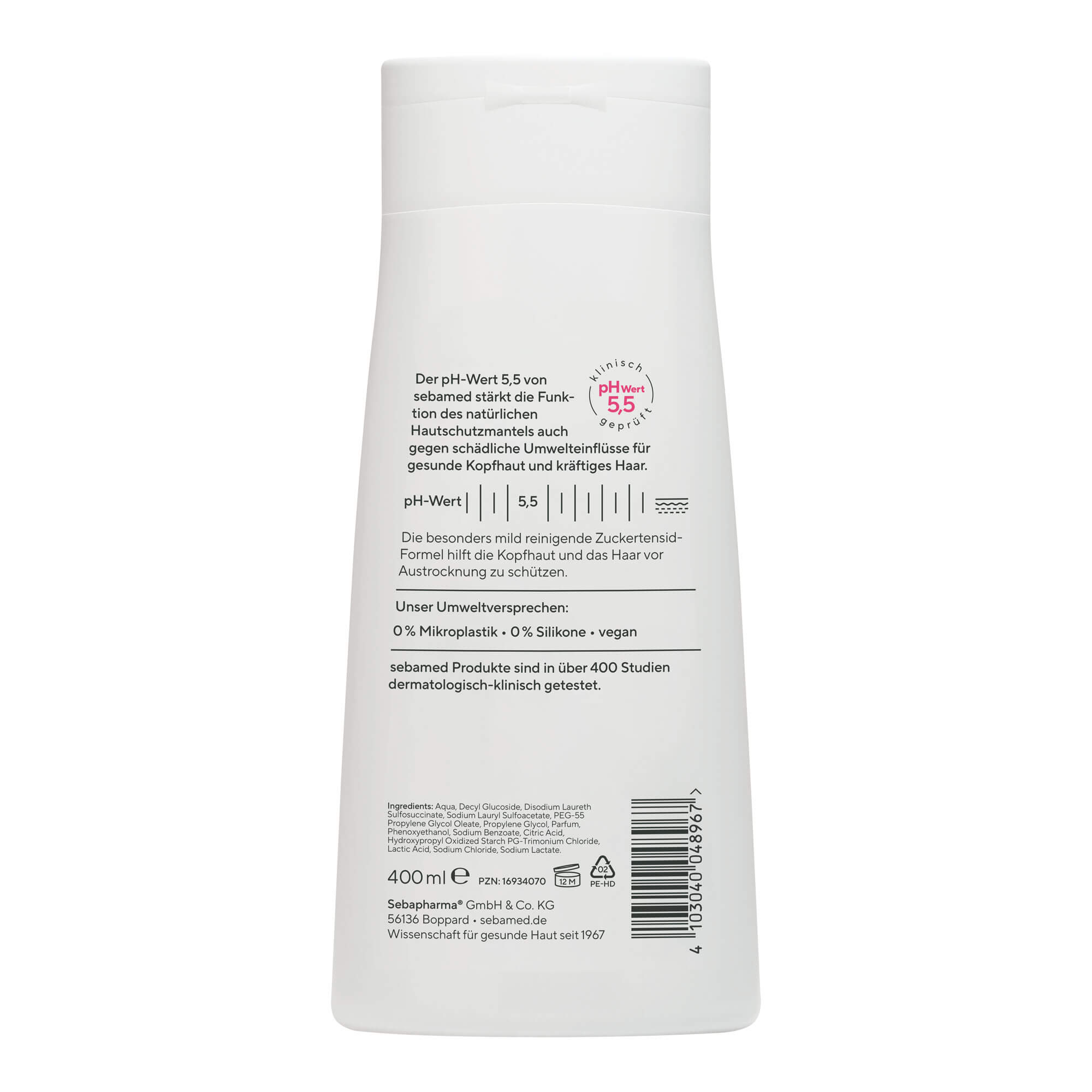 Sebamed Every-Day Shampoo Packungsrückseite