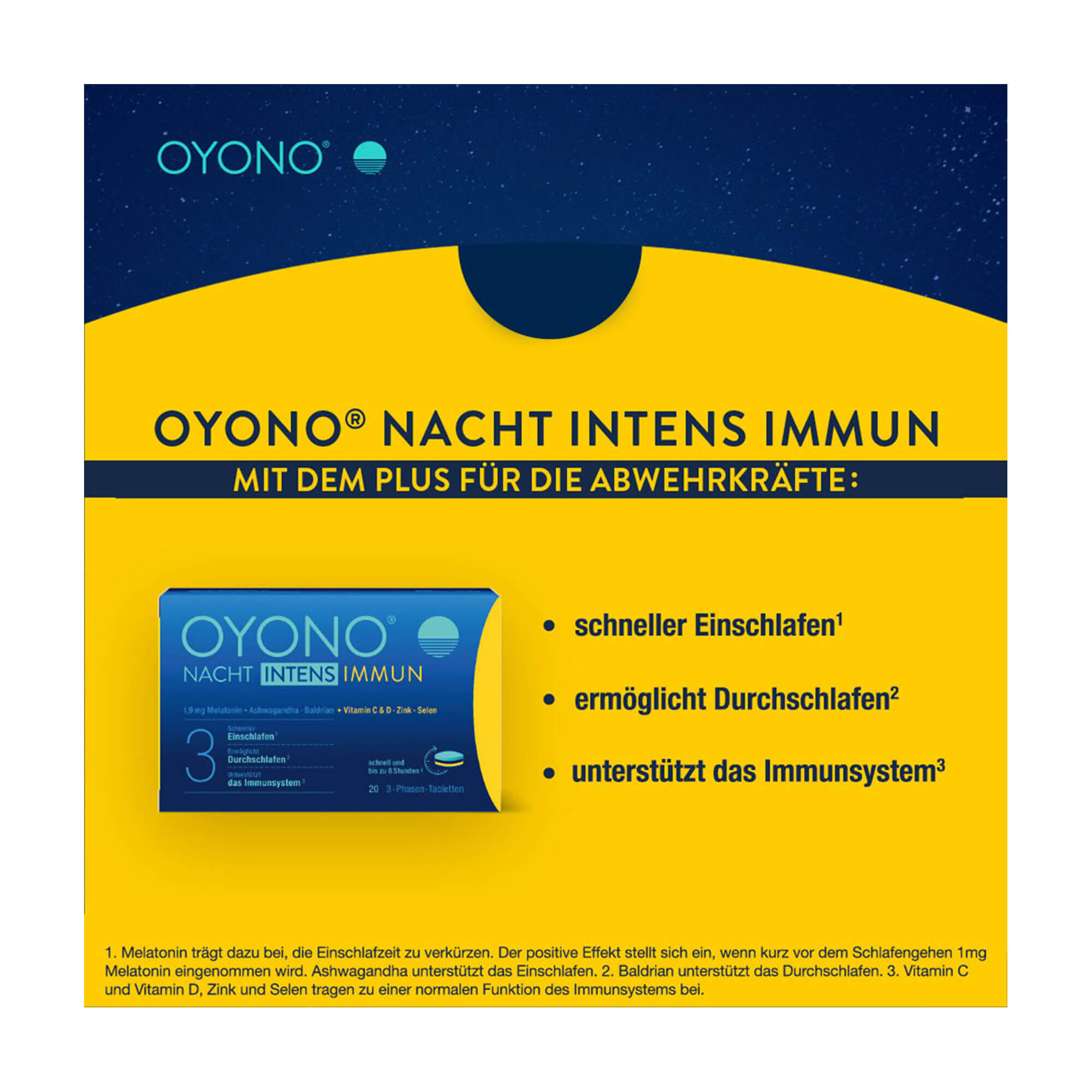 Grafik Oyono Nacht Intens Immun Tabletten Funktionsweise