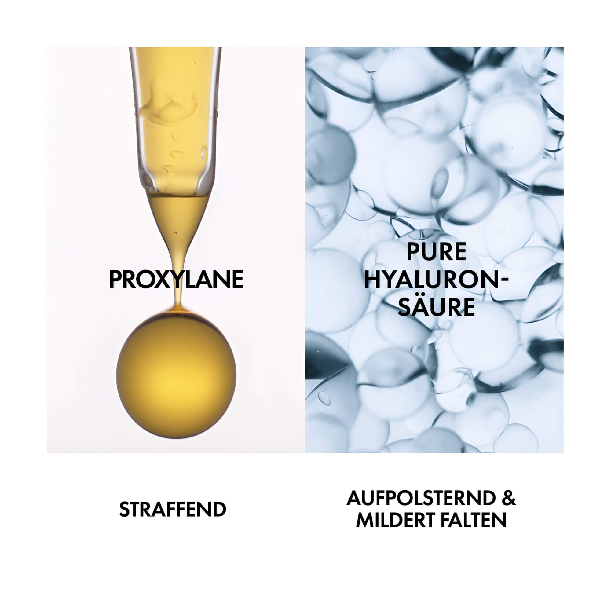 Grafik Vichy Neovadiol Festigende Tagescreme für normale Haut Mit Proxylane und pure Hyaluronsäure.