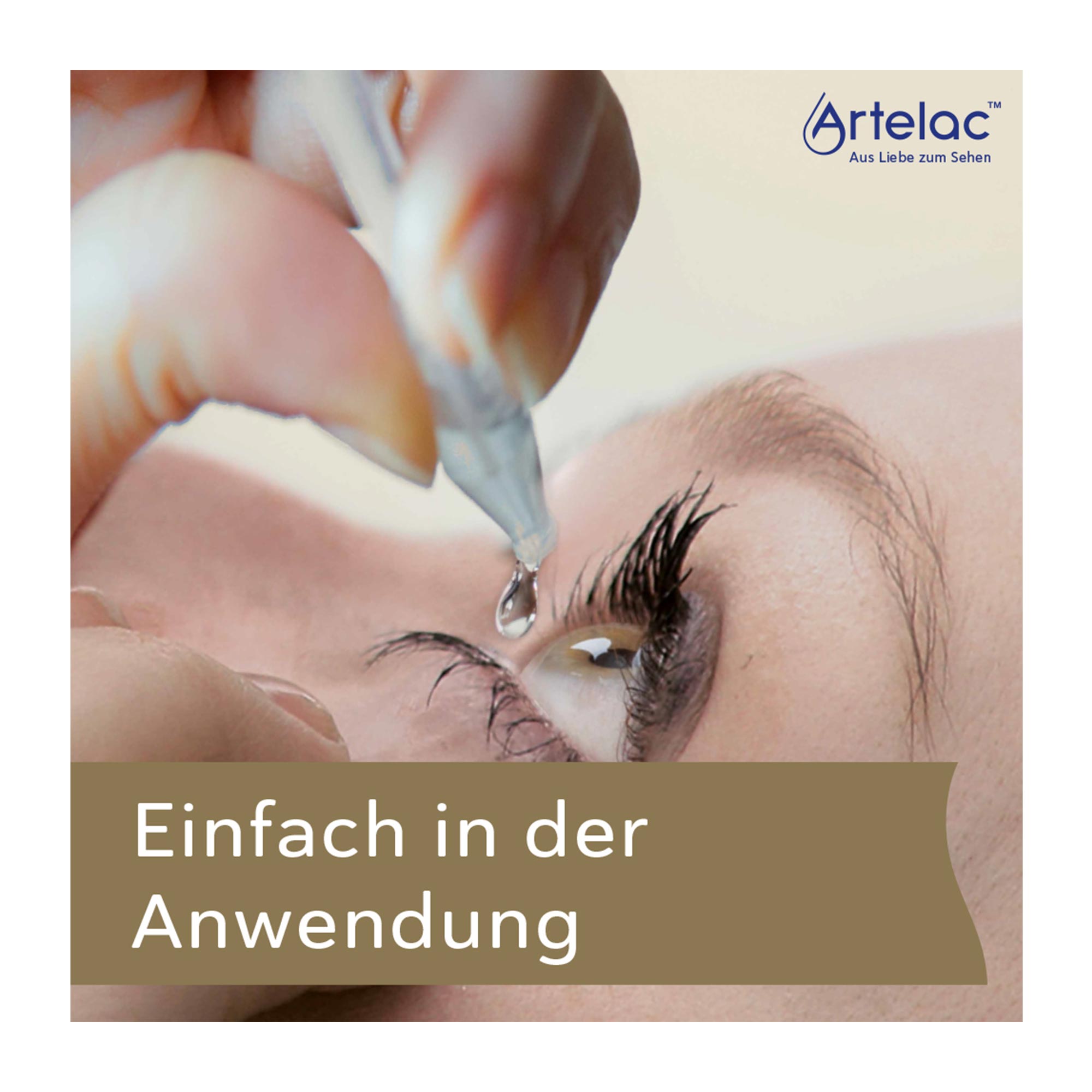 Grafik Artelac Complete EDO Augentropfen bei trockenen Augen einfach in der Anwendung