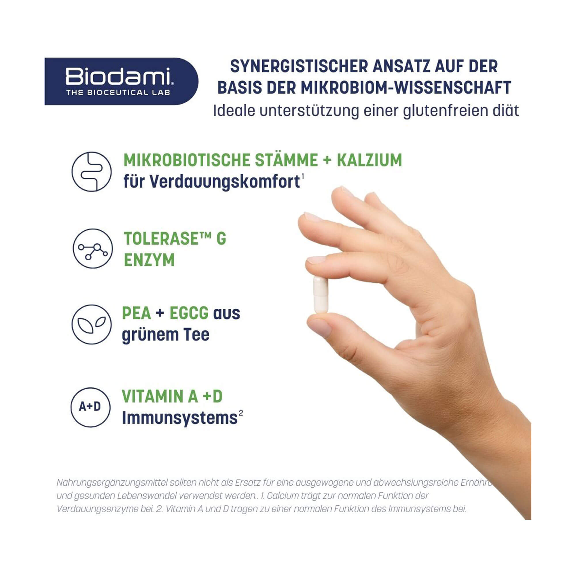 Grafik Gluten Redux Kapseln Zusammensetzung