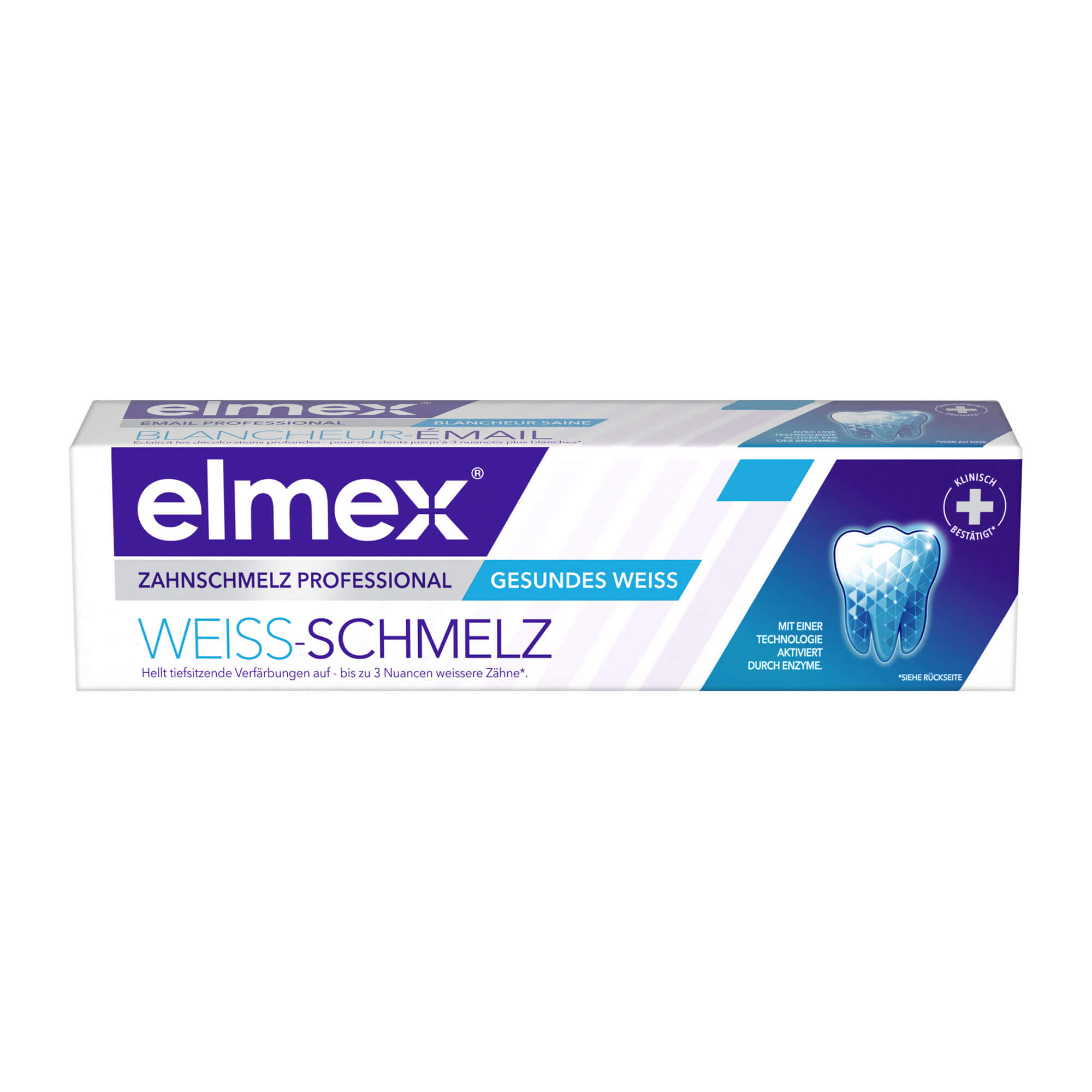 Elmex Zahnschmelz Professional Weiss Schmelz Zahnpasta Verpackung