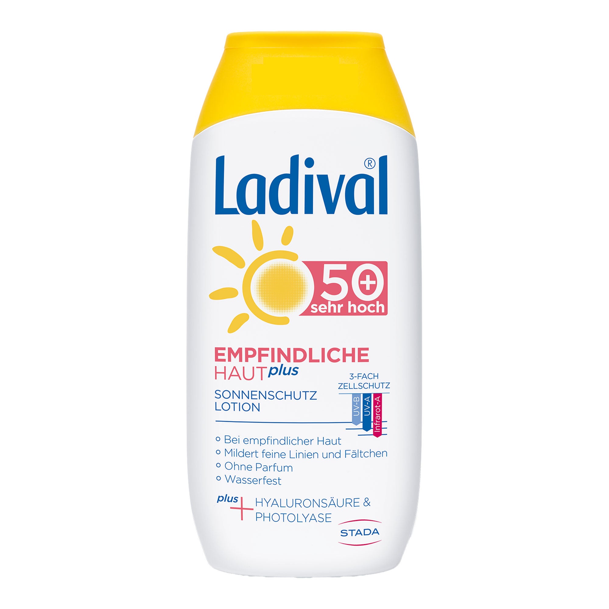 Sonnenschutz mit LSF 50+ als Lotion zum Auftragen für die Haut. Speziell auf die Bedürfnisse empfindlicher Haut abgestimmt.