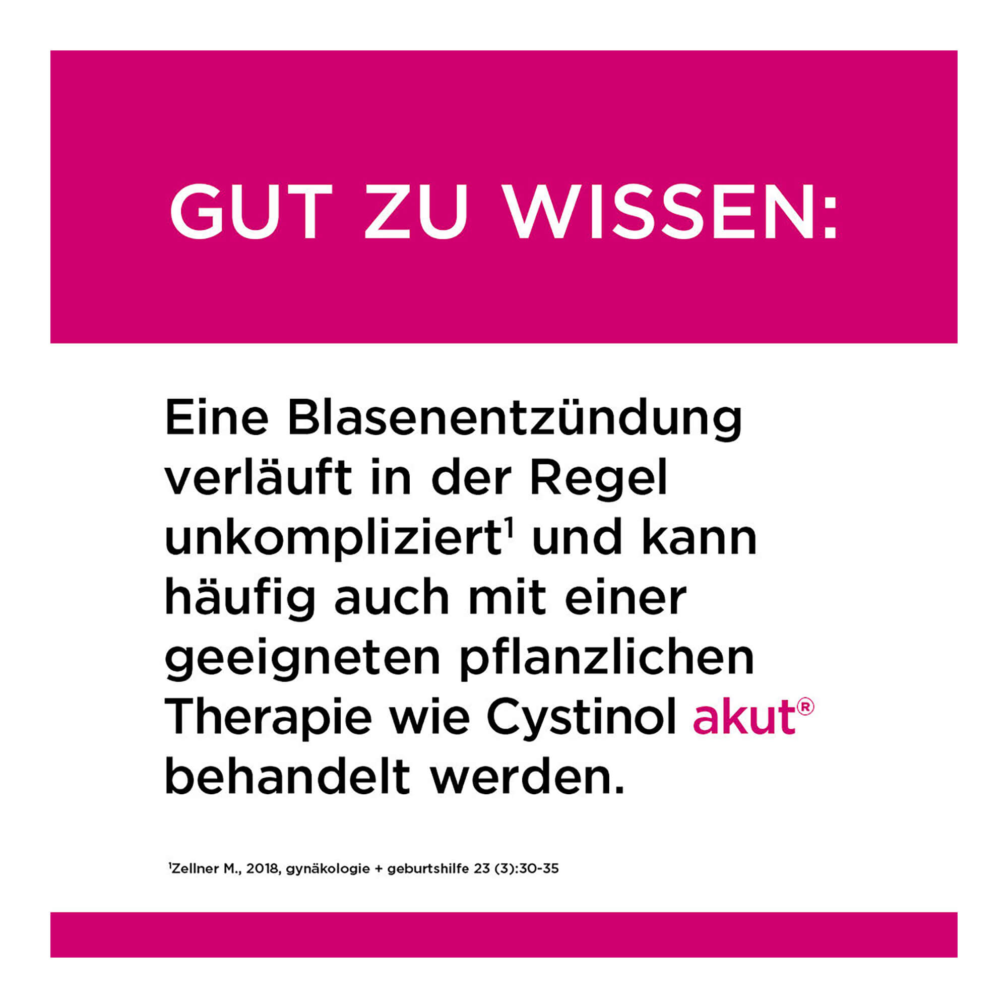 Grafik Cystinol akut Dragees Gut zu wissen