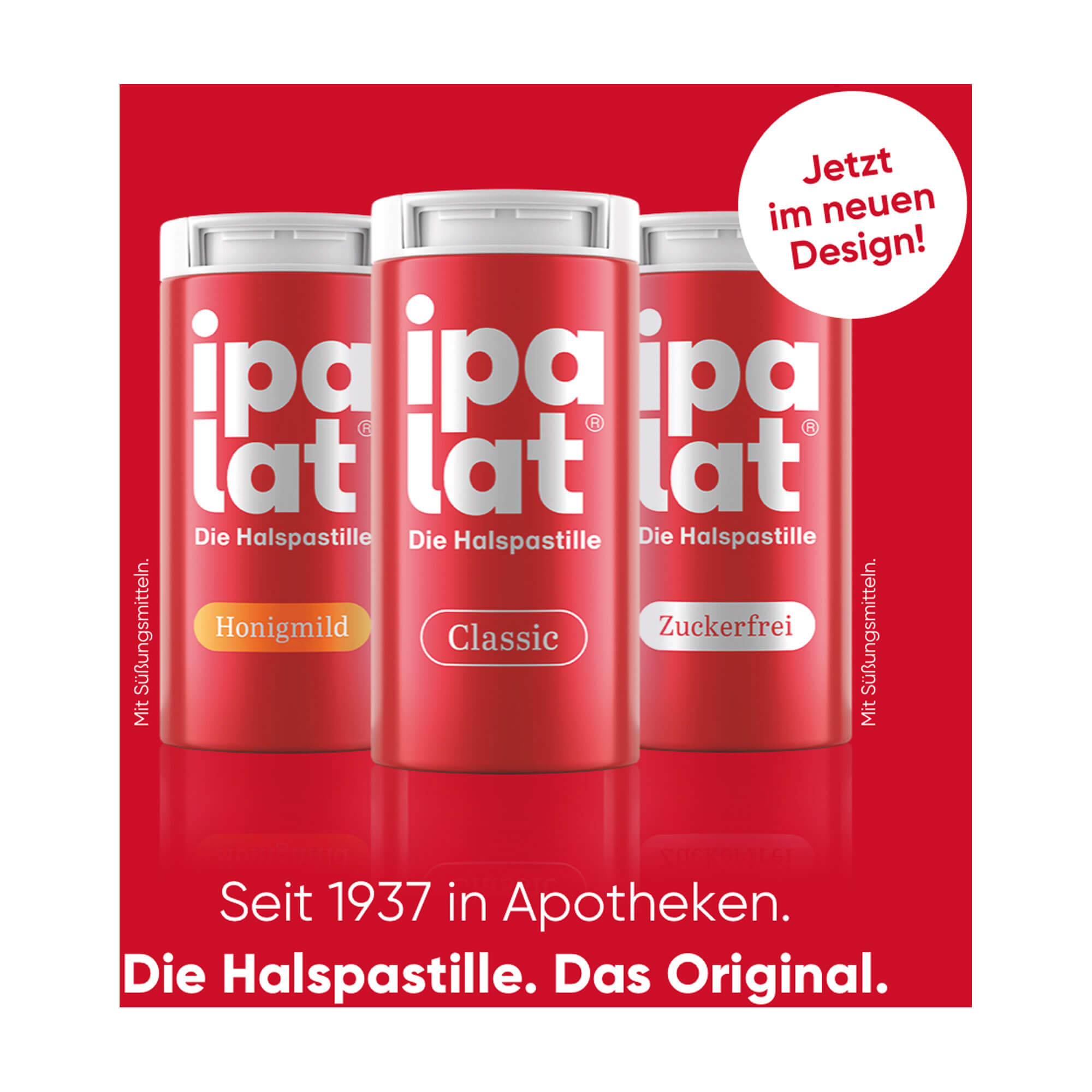 Grafik Ipalat Halspastillen Produktsortiment