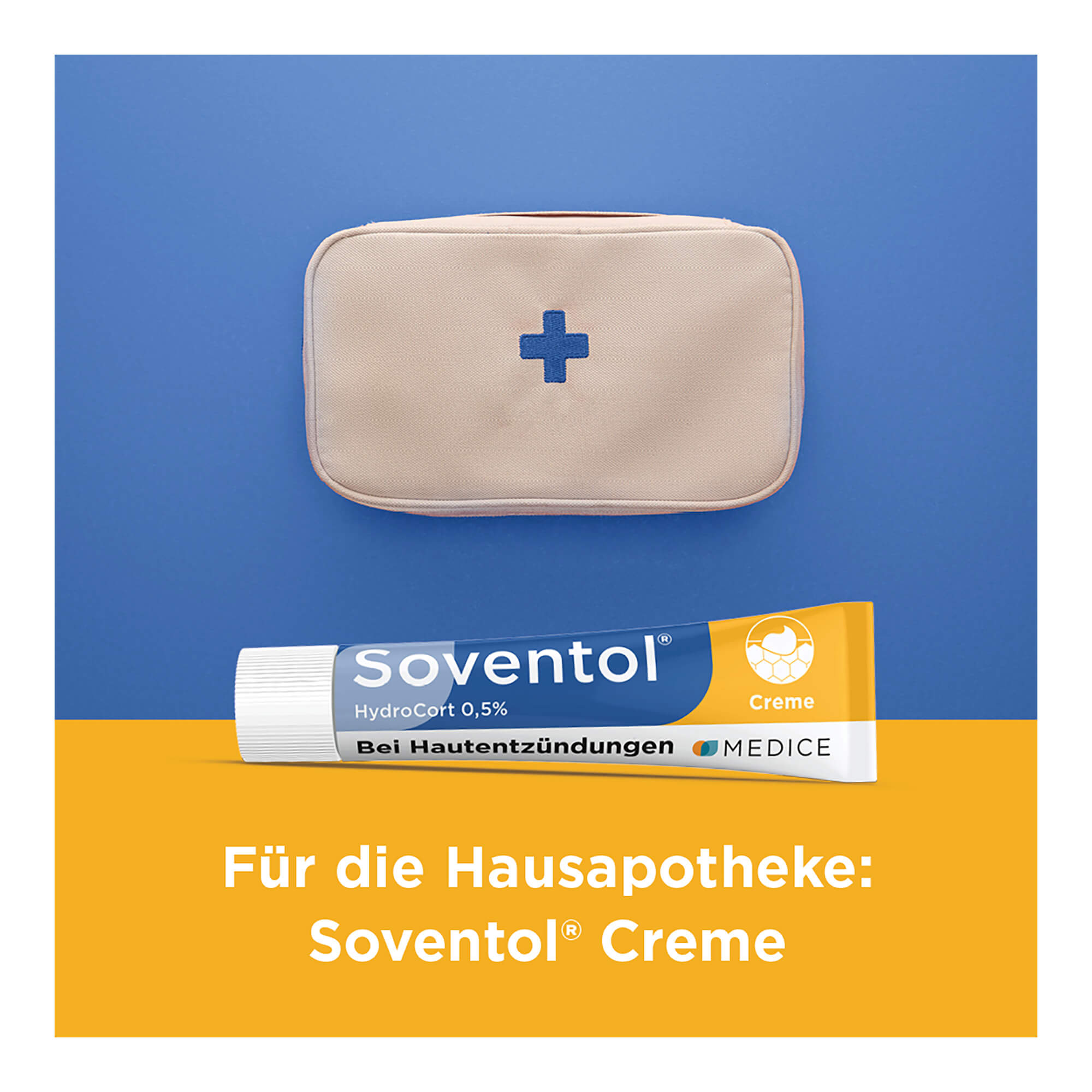 Grafik Soventol Hydrocort 0,5% Creme Für die Hausapotheke geeignet