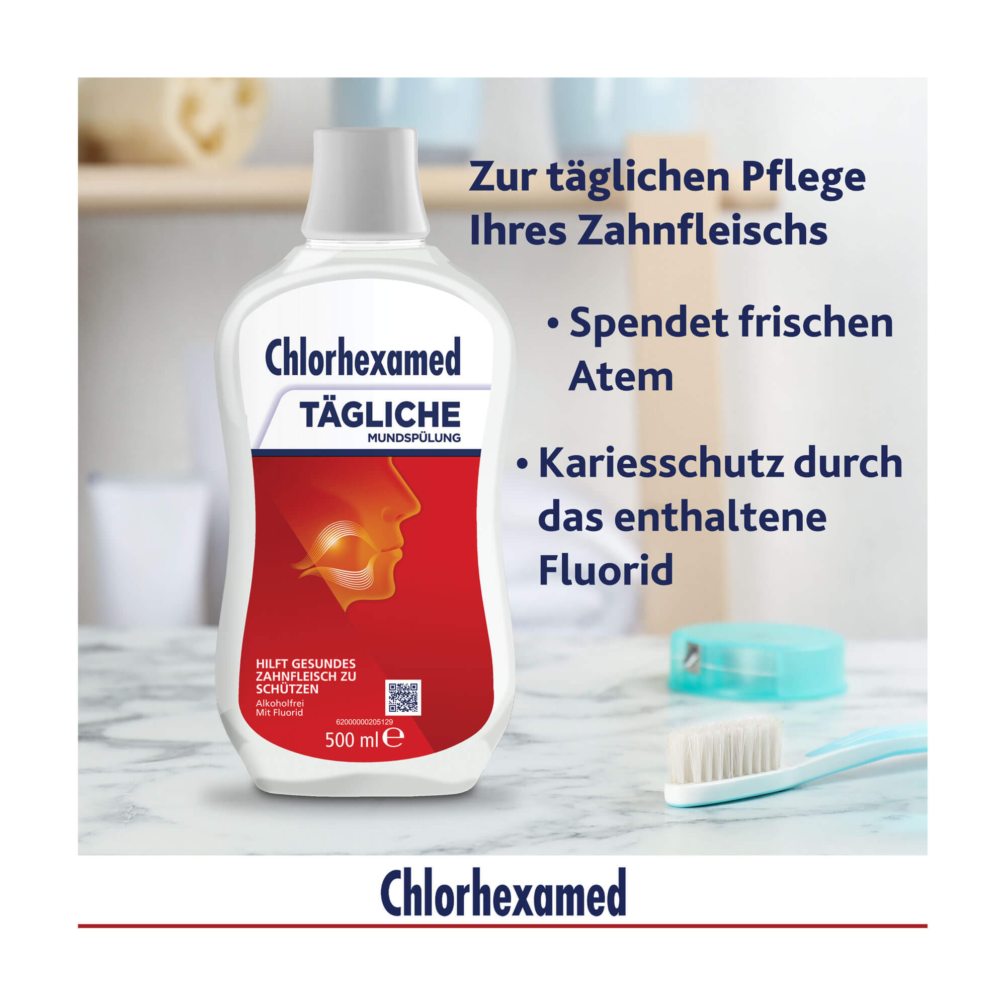 Grafik Chlorhexamed Tägliche Mundspülung 0,06 % Produktmerkmale