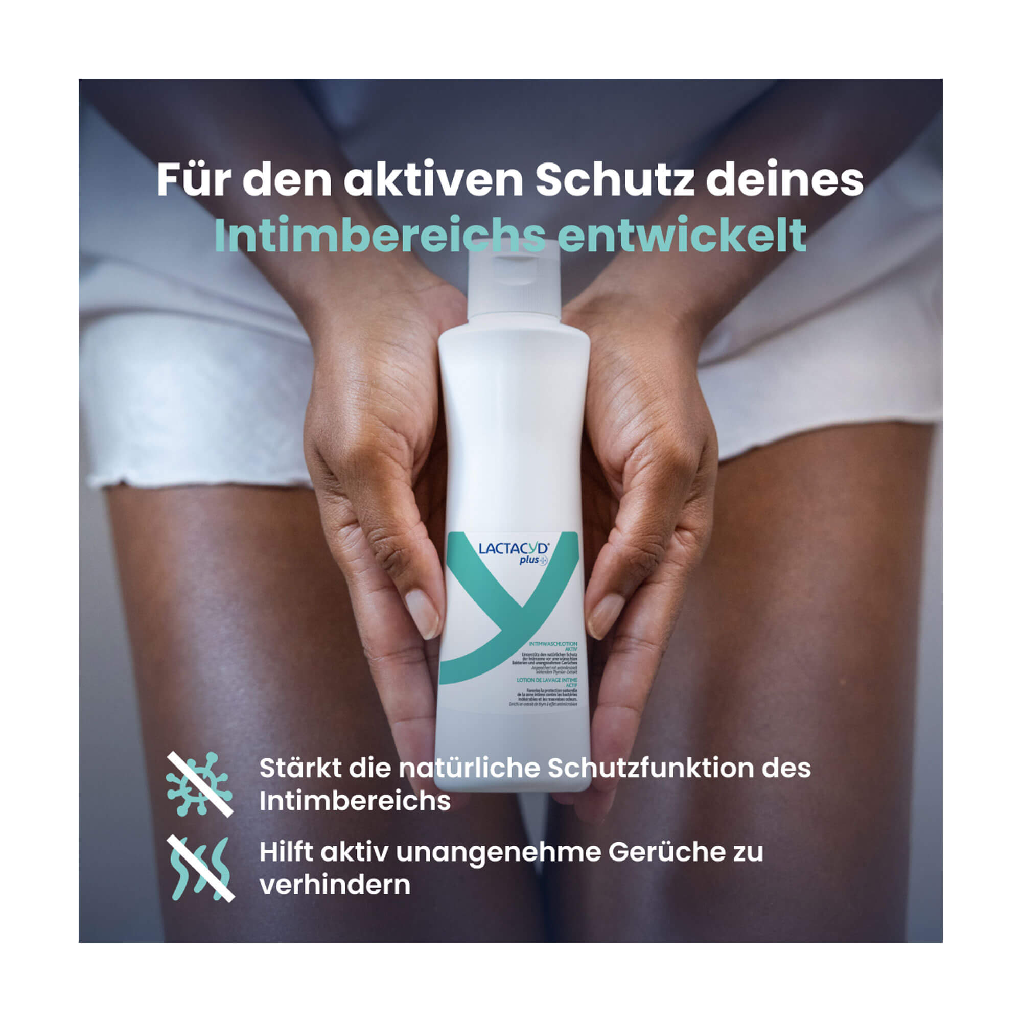 Grafik Lactacyd plus Aktiv Intimwaschlotion Produktmerkmale