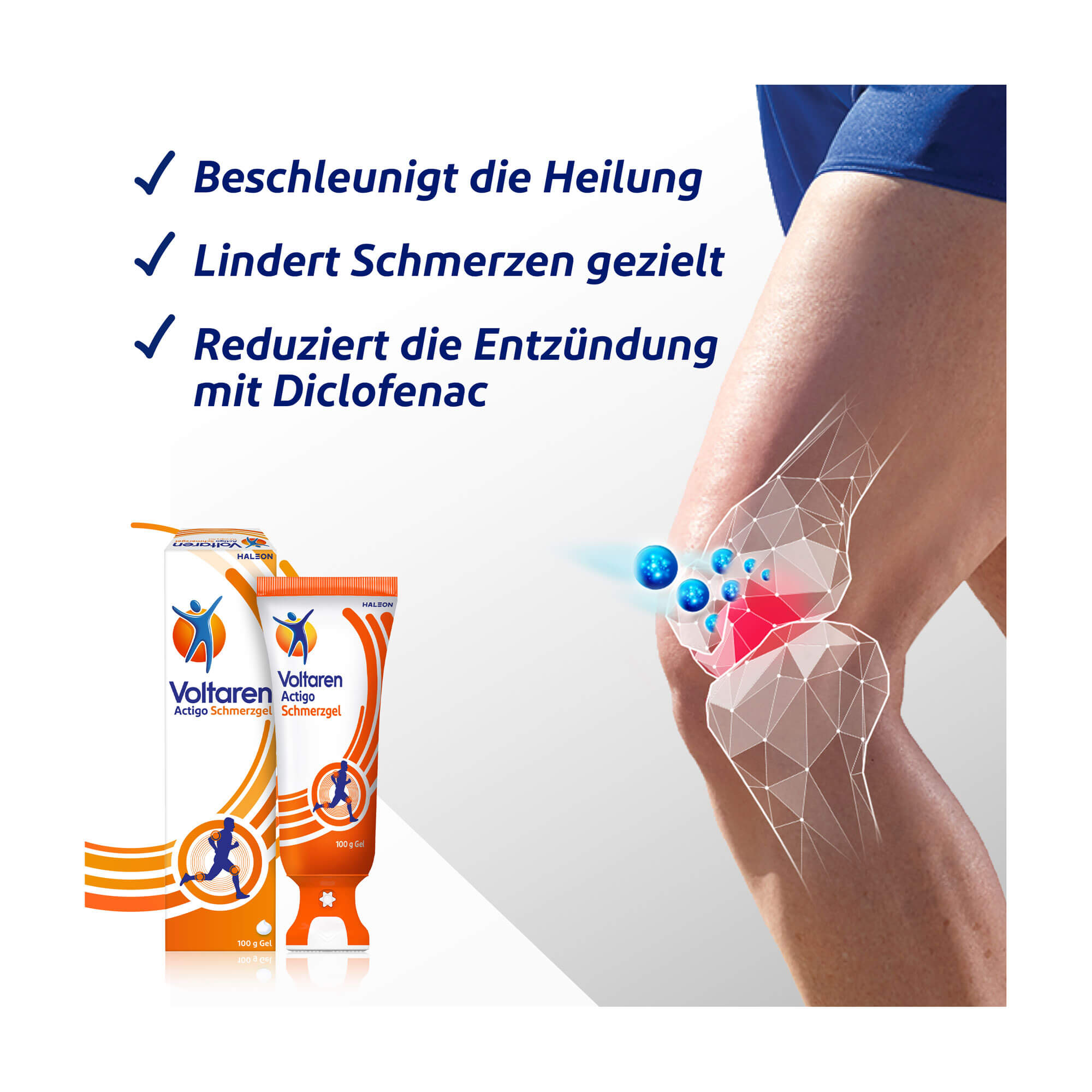 Grafik Voltaren Actigo Schmerzgel 11,6 mg/g Gel Merkmale