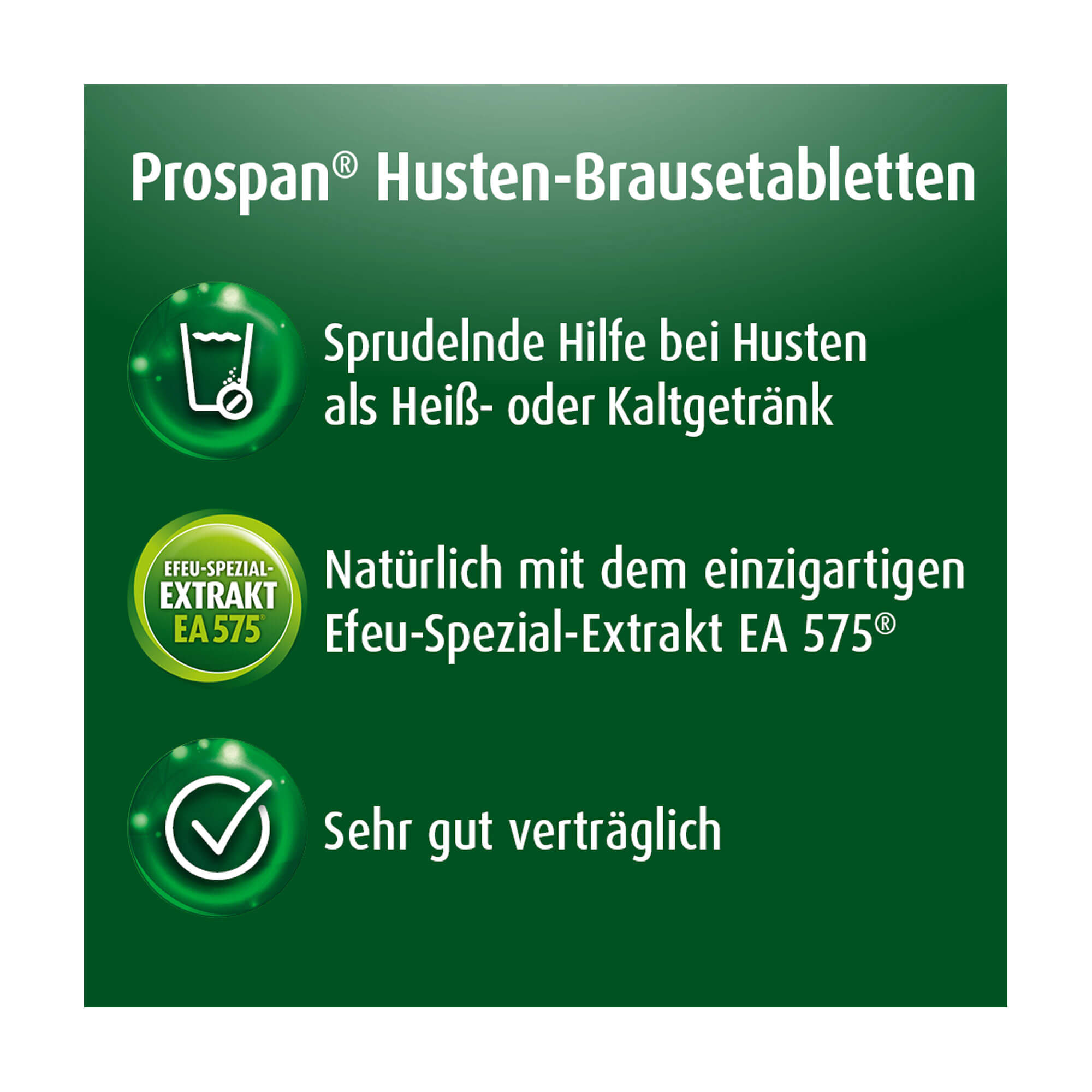 Grafik Prospan Husten Brausetabletten Produktmerkmale