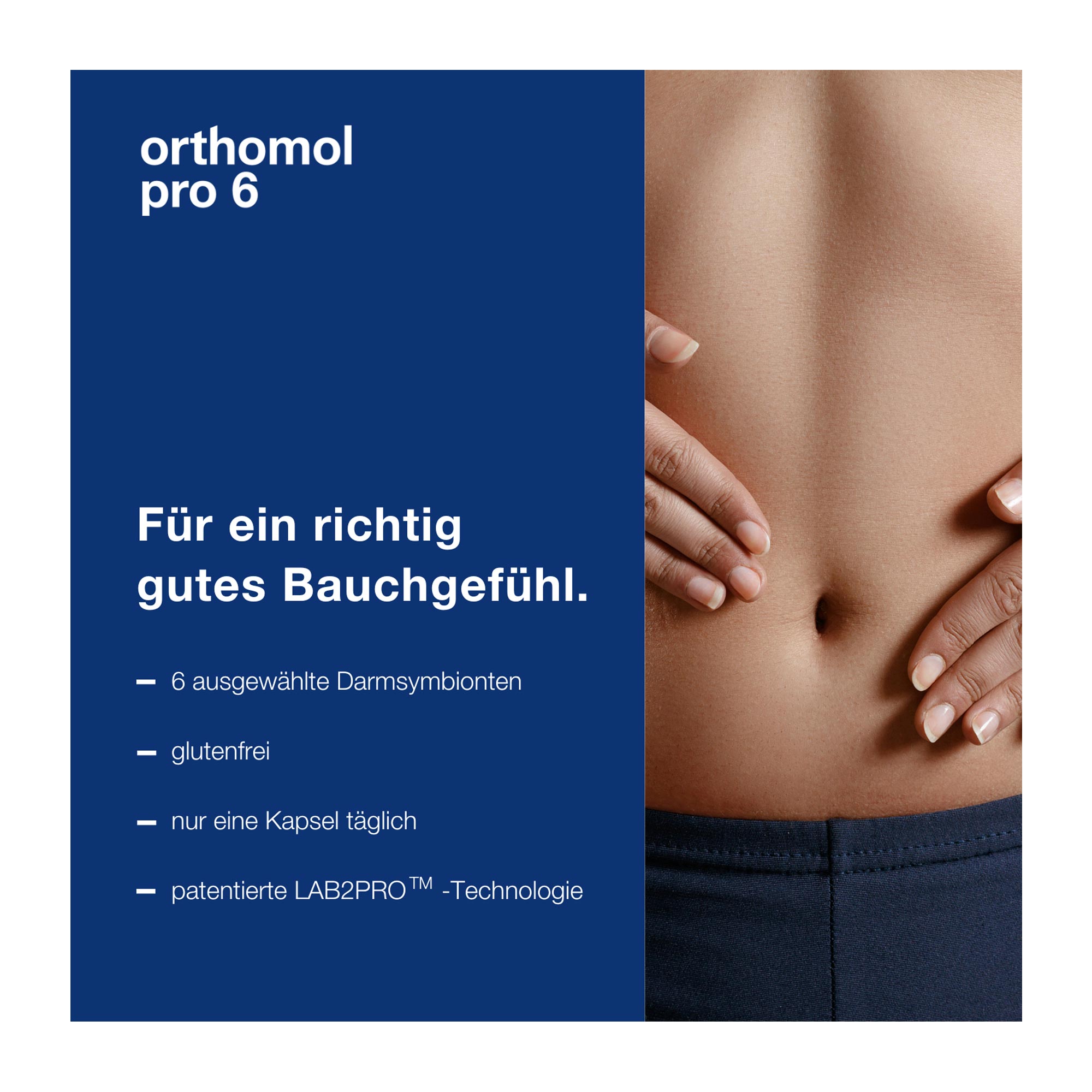 Orthomol Pro 6 Kapseln für ein richtig gutes Bauchgefühl