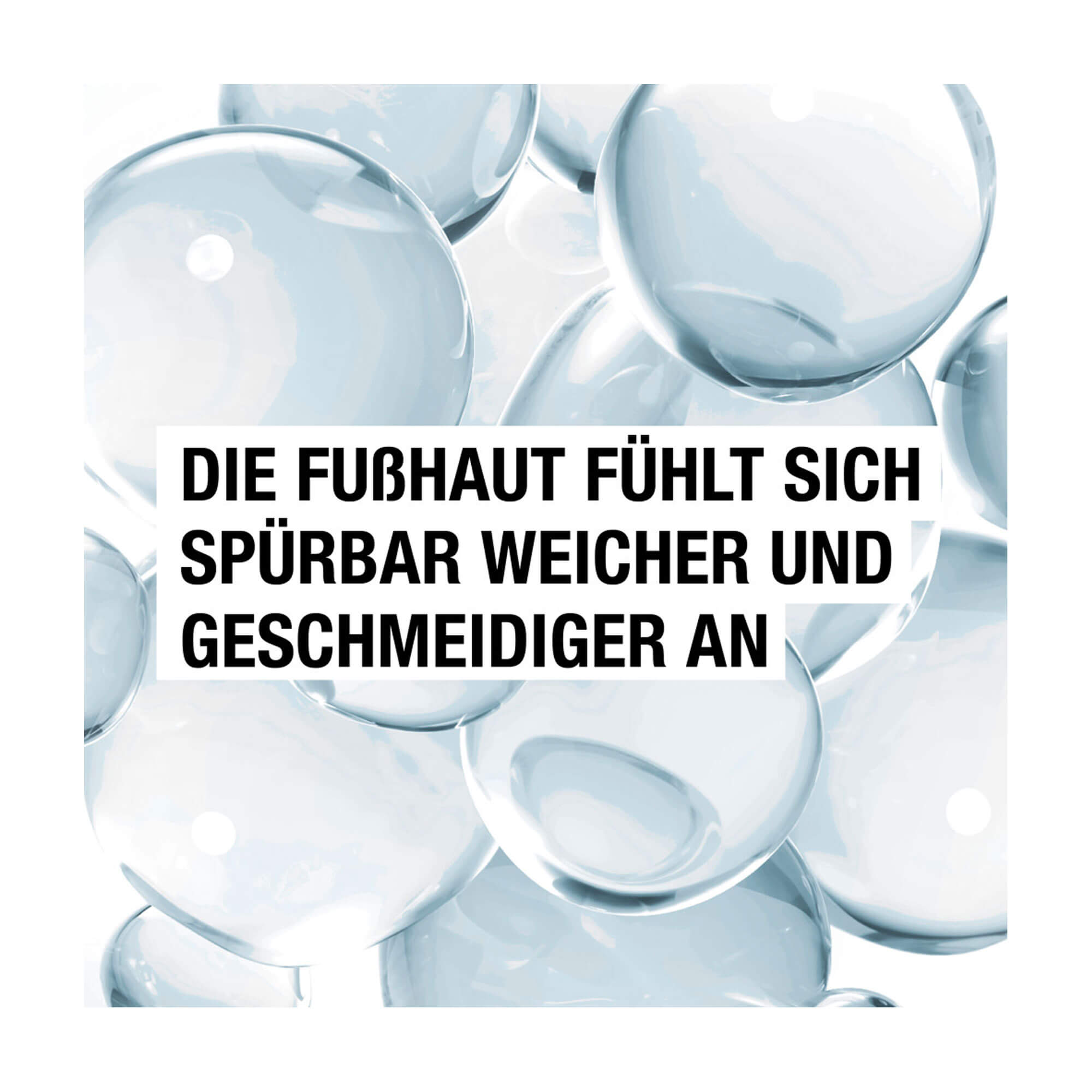 Grafik Neutrogena Norwegische Formel Sofort einziehende Fußcreme Die Fußhaut fühlt sich spürbar weicher und geschmeidiger an