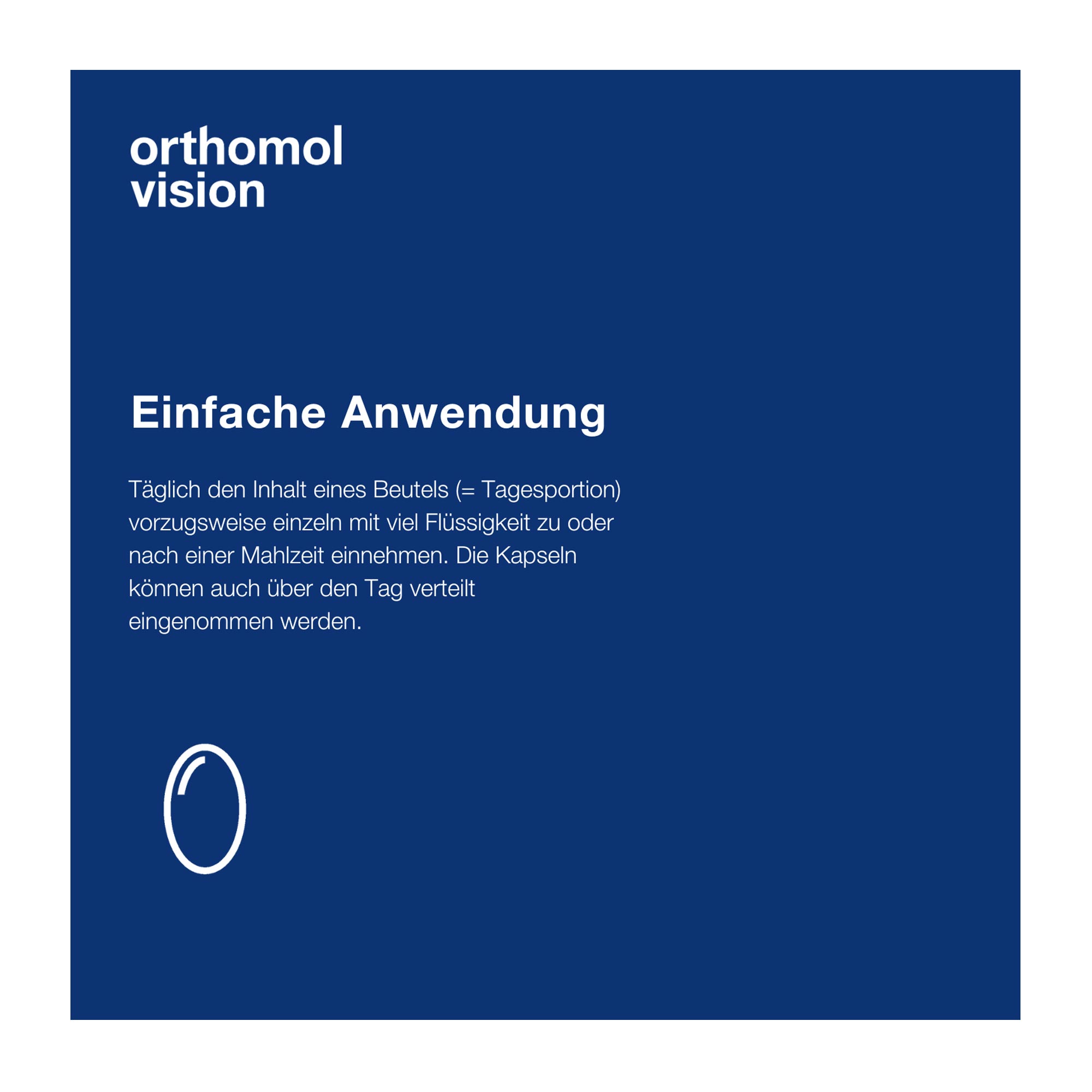 Orthomol Vision einfache Anwendung