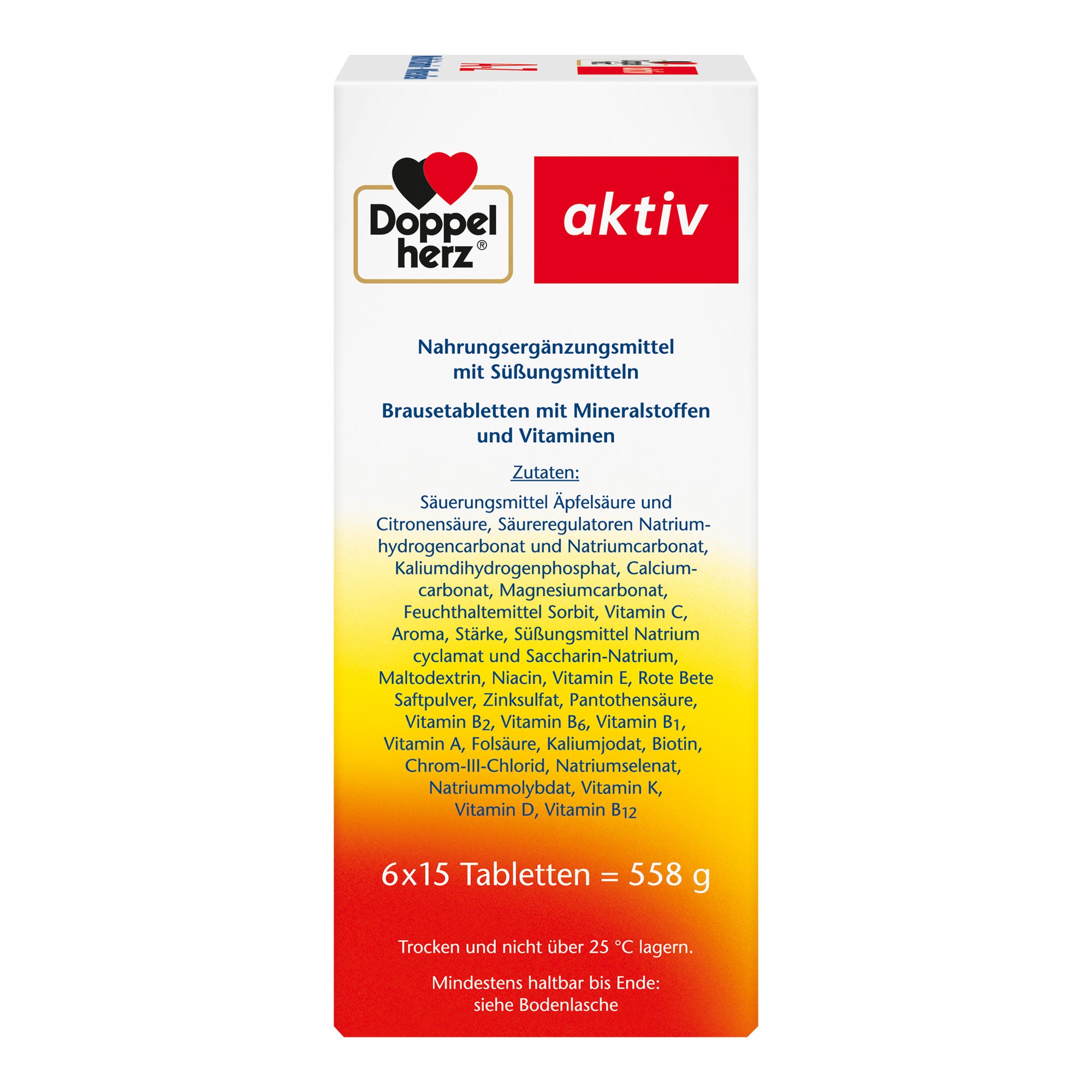 Doppelherz aktiv A-Z Multivitamin+Mineralien Brausetabletten Rechte Packungsseite