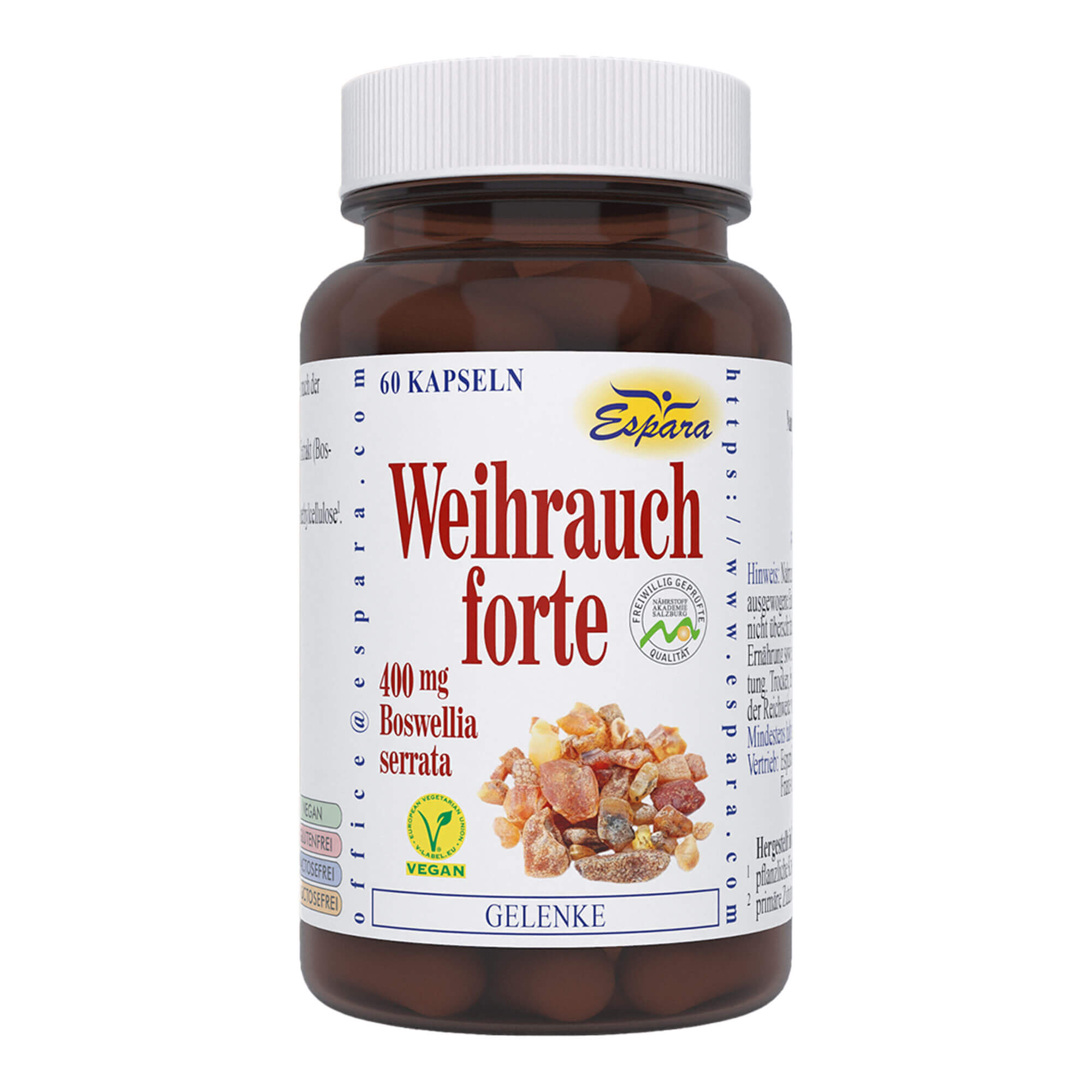 Nahrungsergänzungsmittel mit Weihrauch.