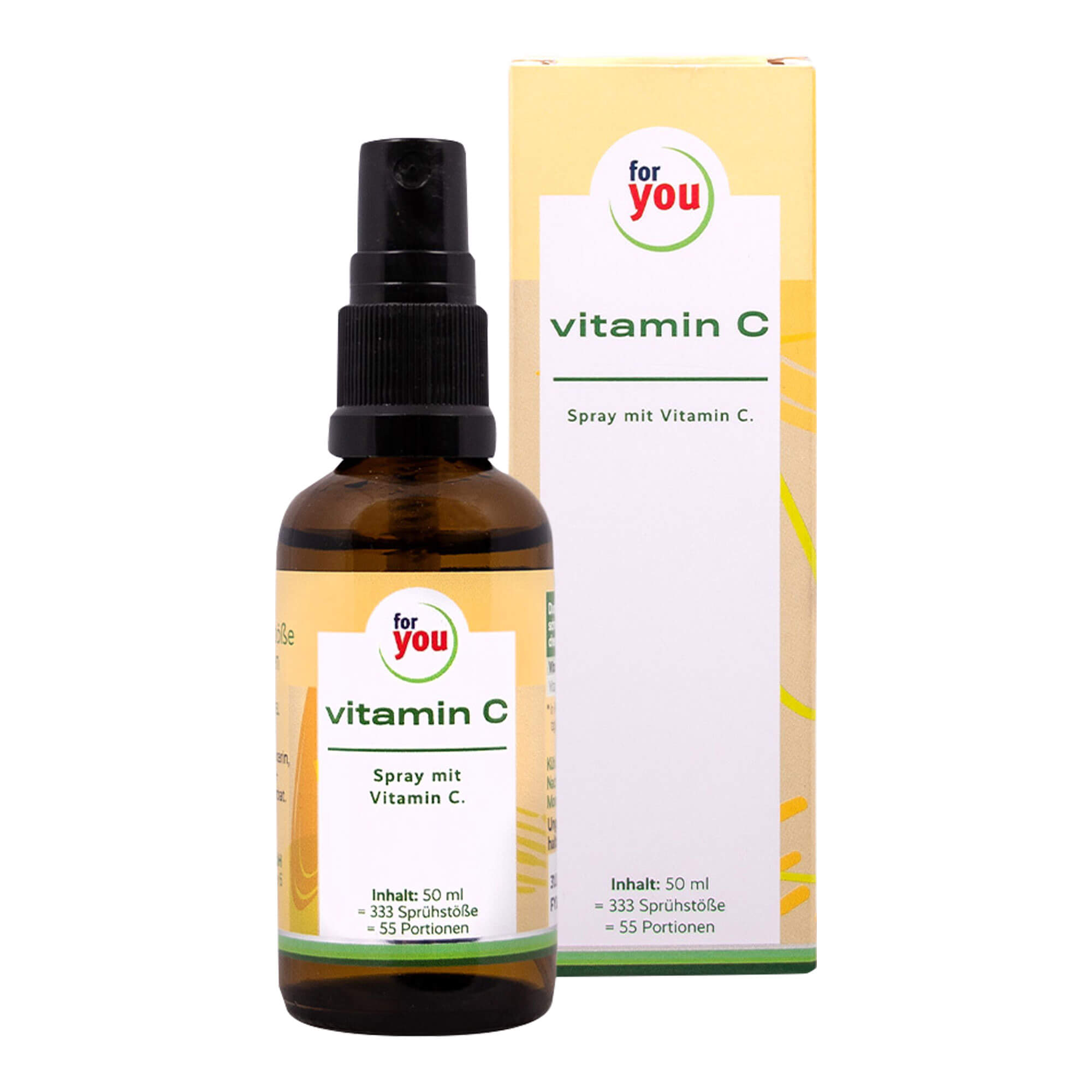 Hochdosiertes, veganes Spray zur täglichen Versorgung mit Vitamin C.