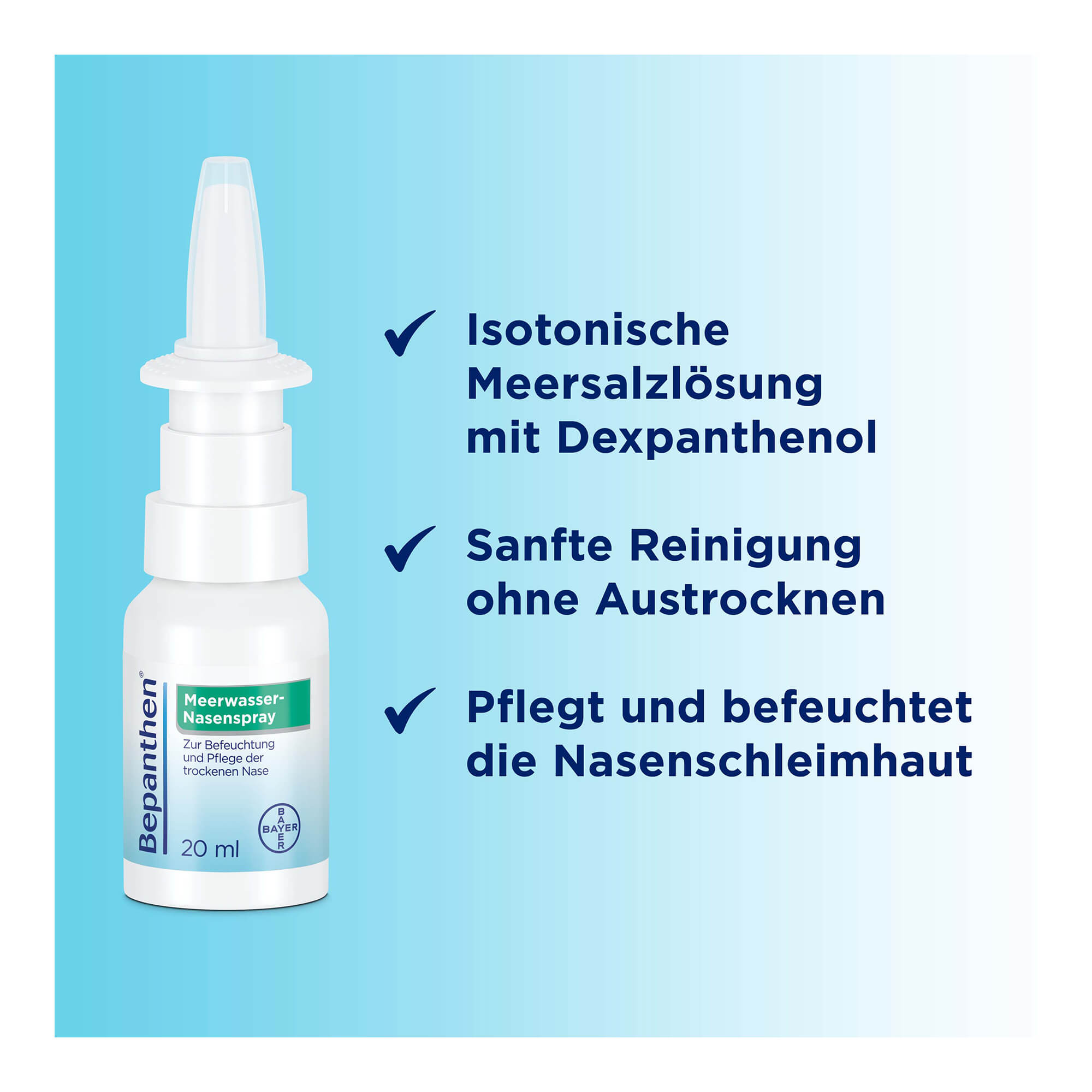 Grafik Bepanthen Meerwasser-Nasenspray Merkmale