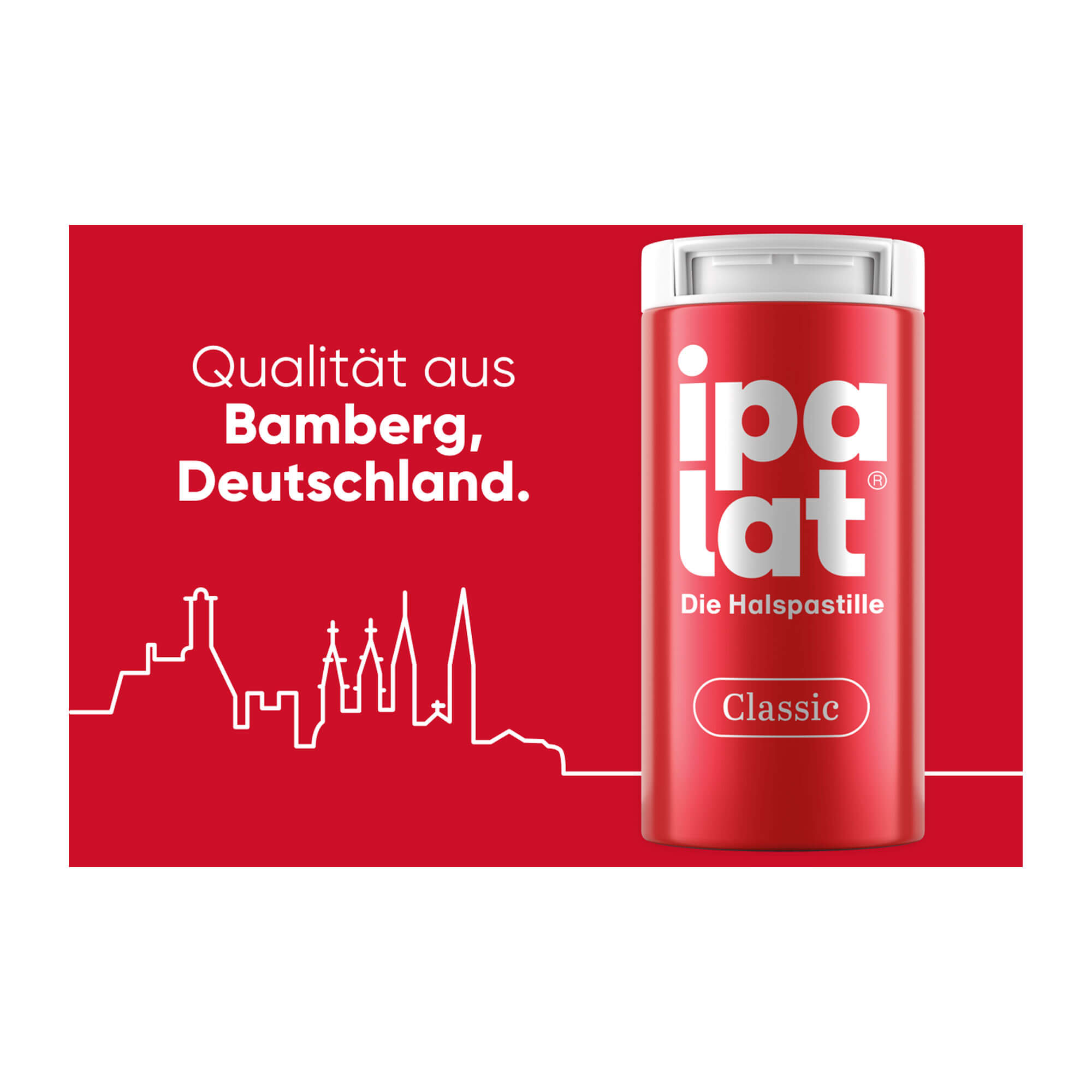 Grafik Ipalat Halspastillen Classic Qualität aus Bamberg, Deutschland