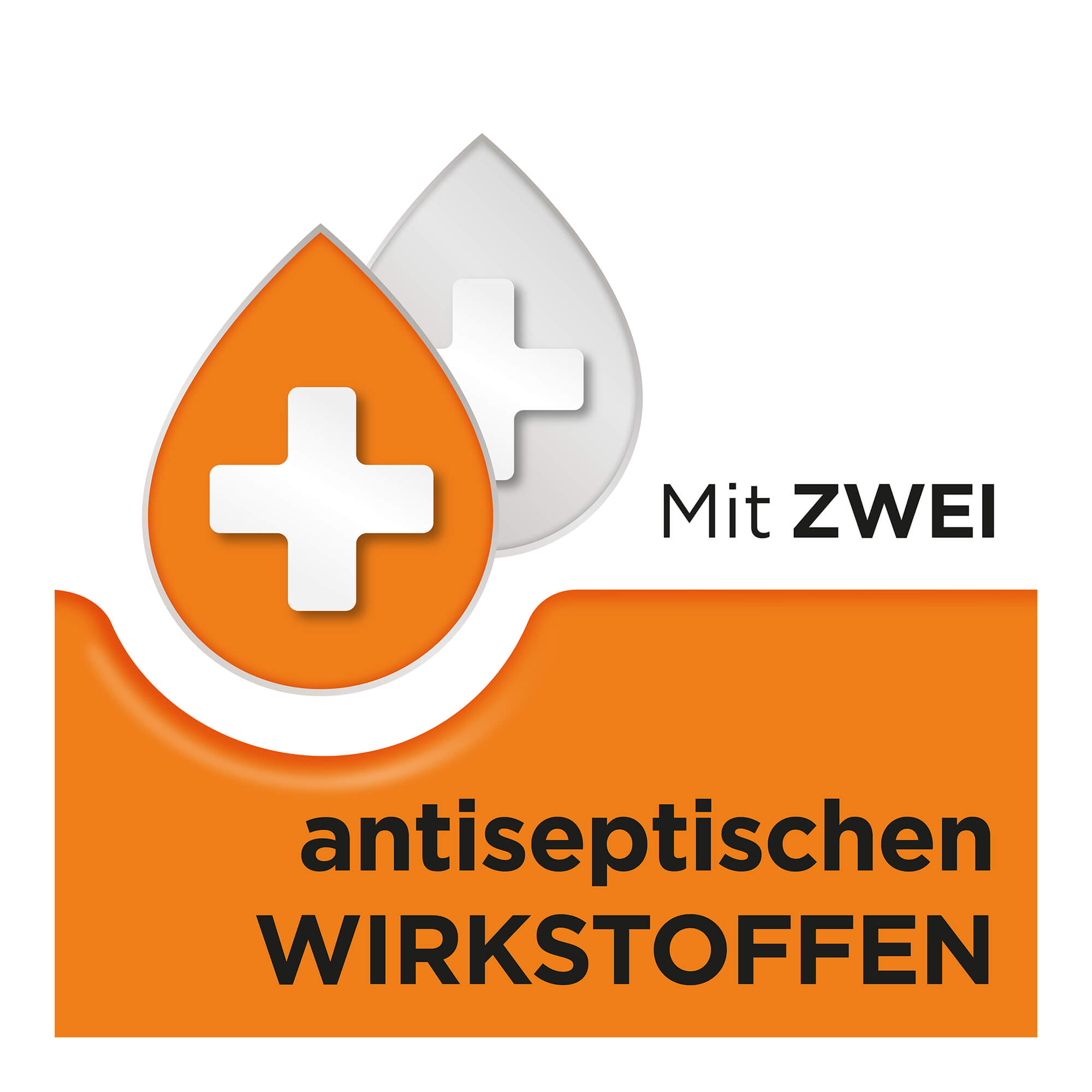 Grafik Dobensana Orangengeschmack 1,2mg/0,6mg Lutschtabletten Wirkstoffe