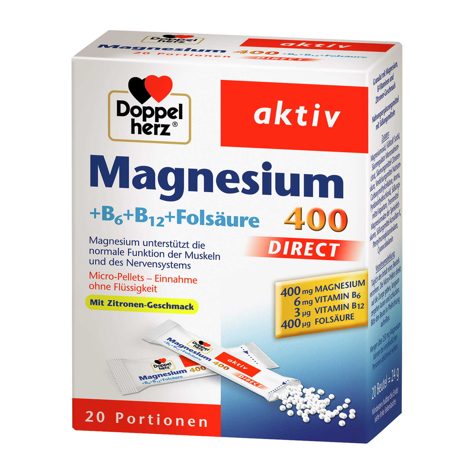 DOPPELHERZ MAGN+B VIT DIRE, 20 St | Arzneimittel-Datenbank