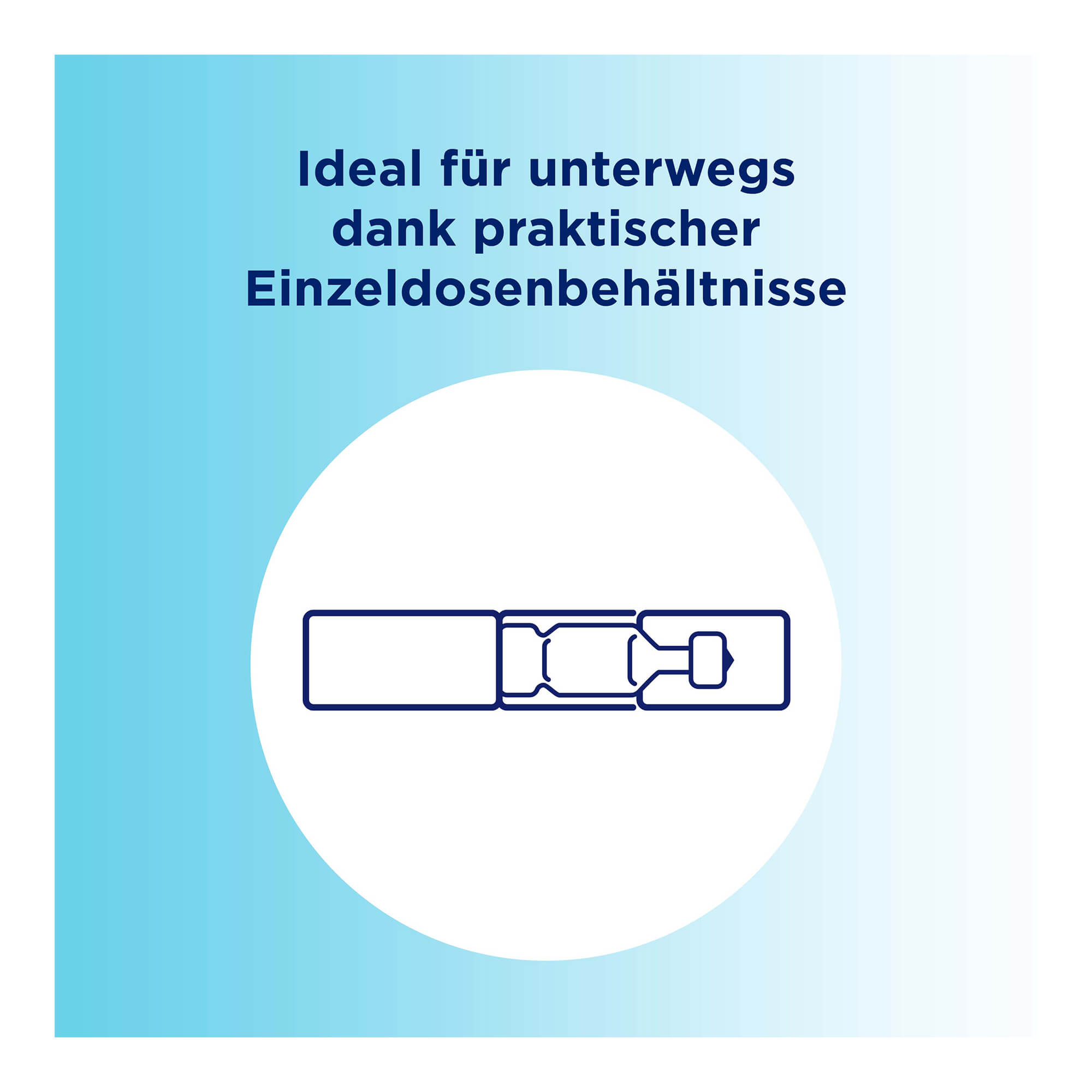 Grafik Bepanthen Augentropfen Ideal für unterwegs dank praktischer Einzeldosisbehältnisse