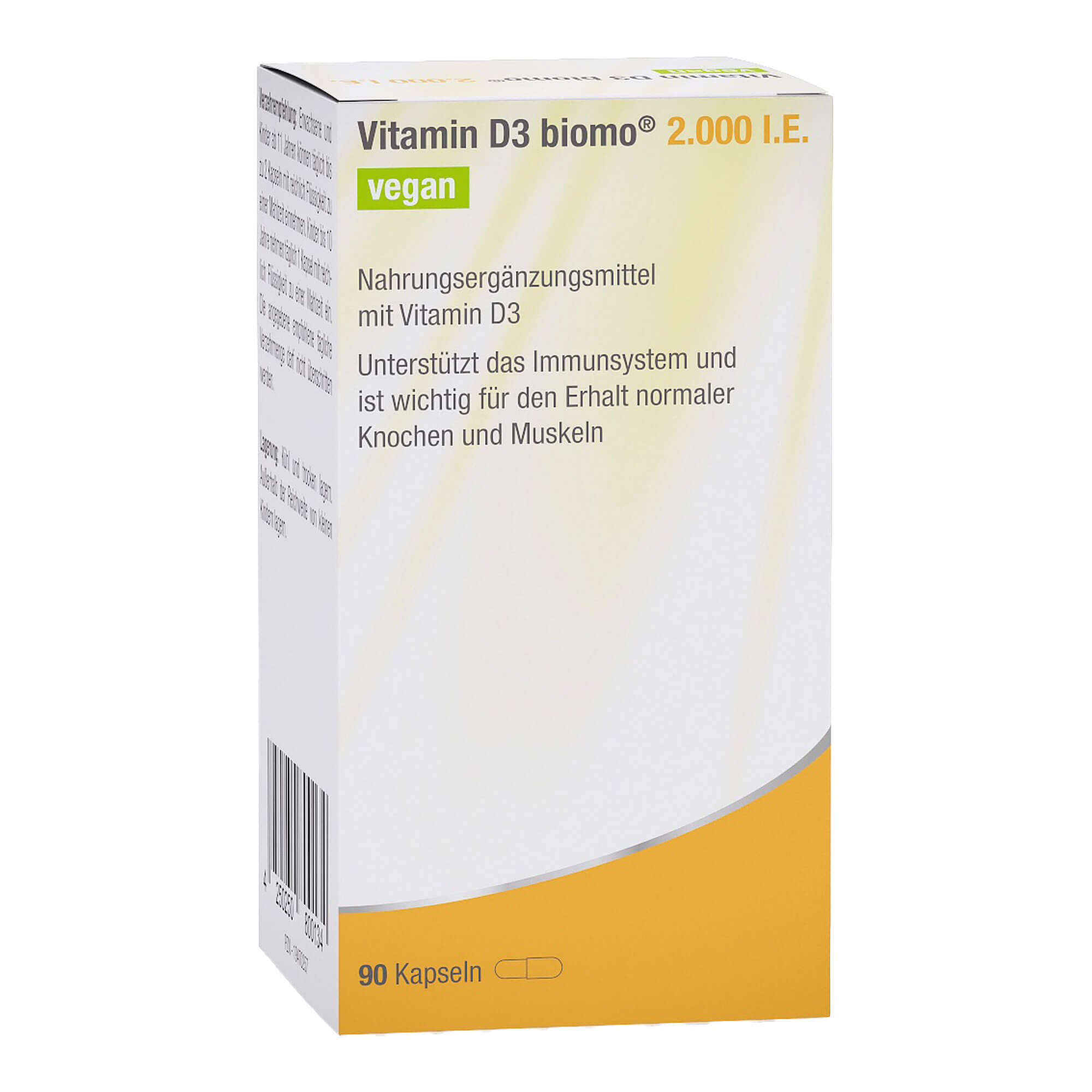 Veganes Nahrungsergänzungsmittel mit 2.000 I.E. Vitamin D3. Für Kinder und Erwachsene.