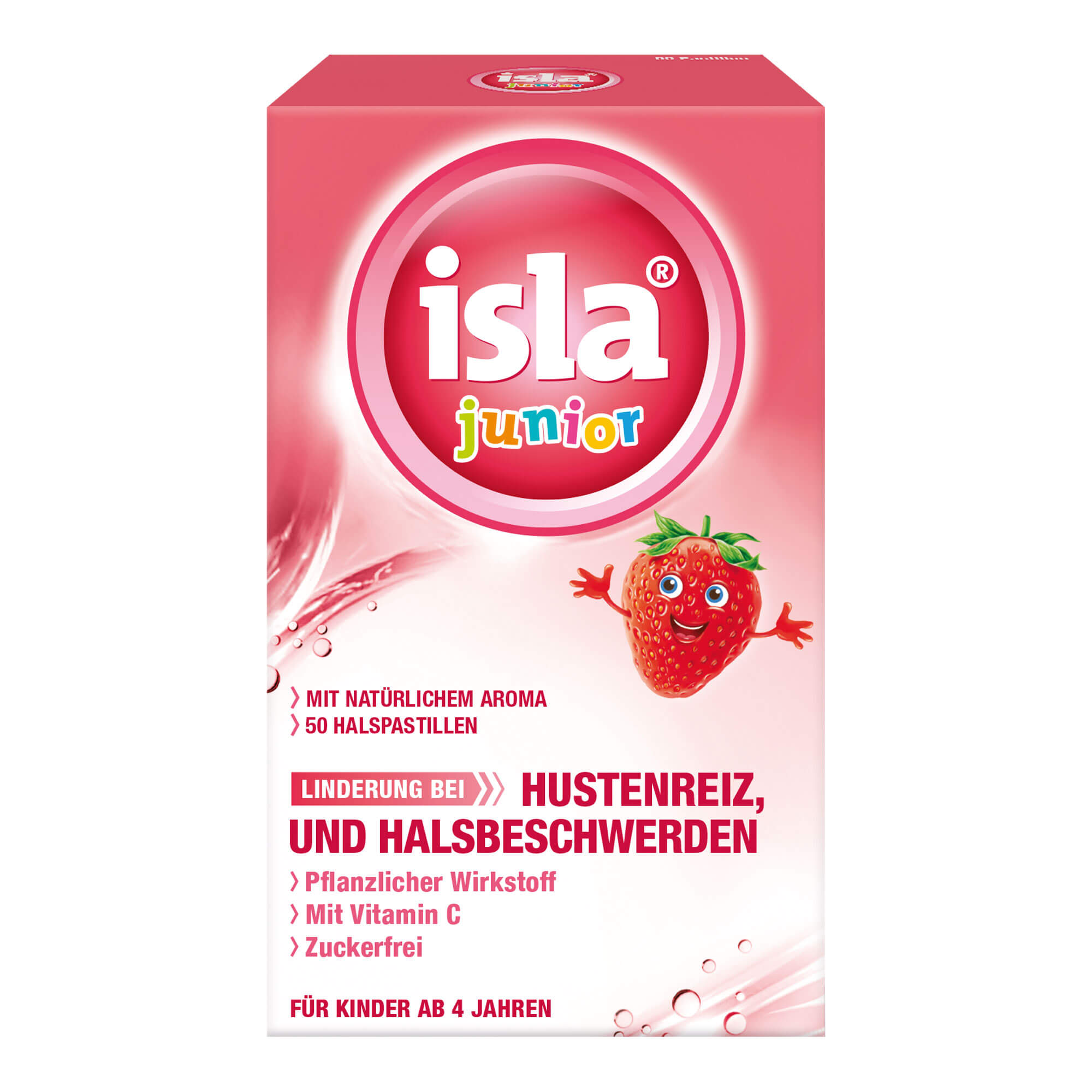 Zur Linderung von typischen Erkältungs- und Halsbeschwerden wie Hustenreiz und Heiserkeit. Für Kinder ab 4 Jahren.