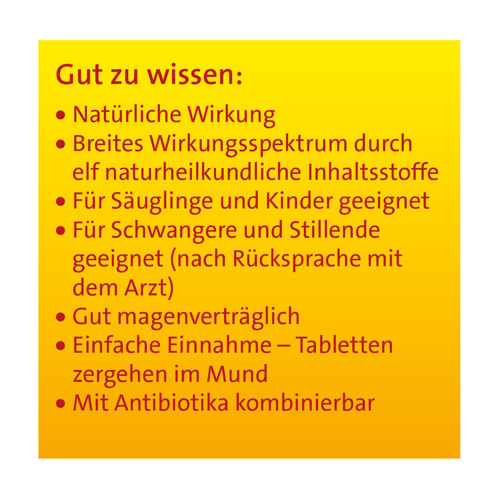 Grafik Sinusitis Hevert Tabletten Gut zu wissen