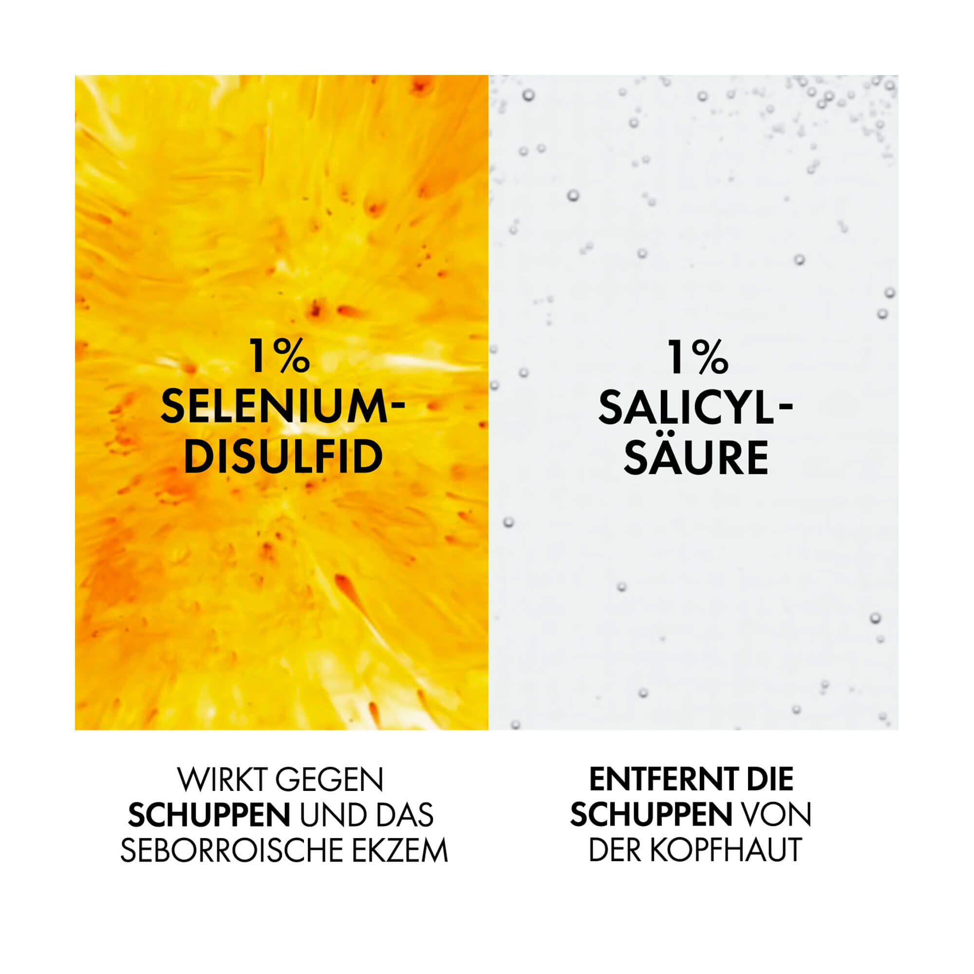 Grafik Vichy Dercos Anti-Schuppen-Shampoo Fettiges Haar Mit Seleniumdisulfid und Salicylsäure