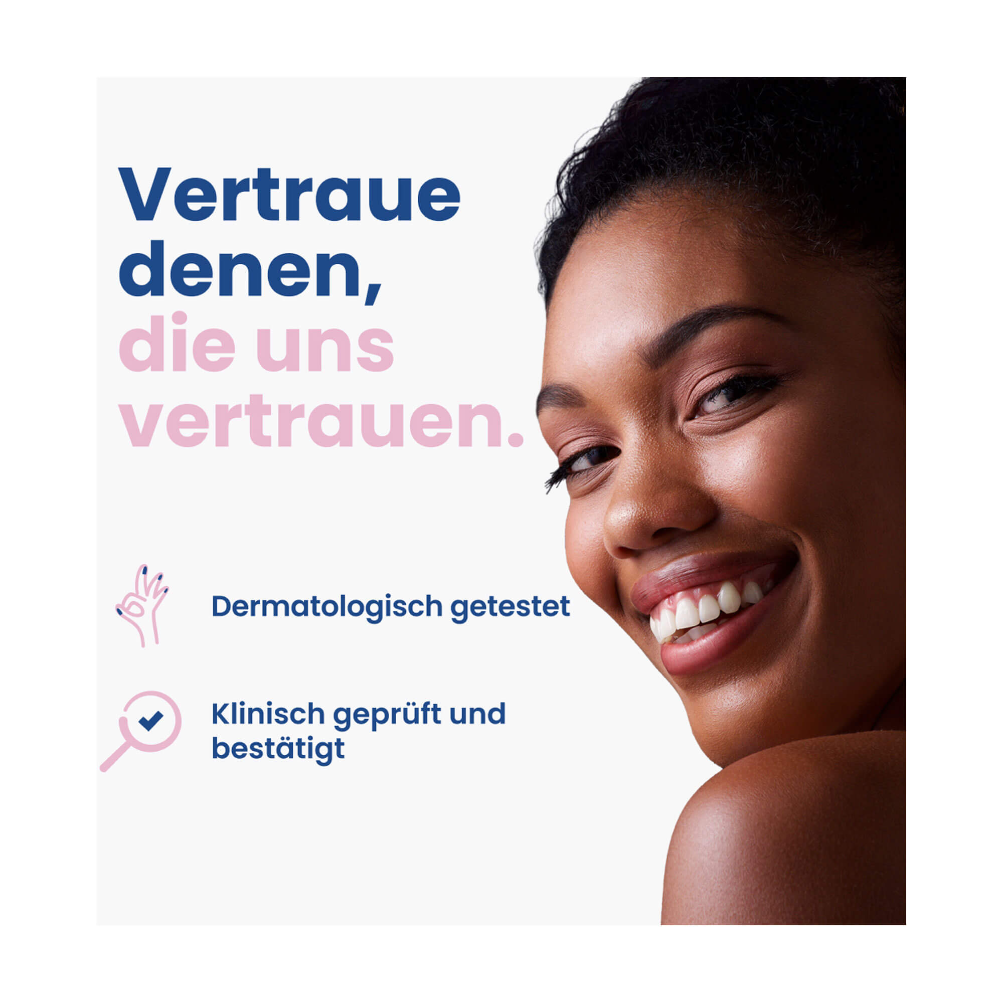 Grafik Lactacyd Classic Mousse Dermatologisch getestet. Klinisch geprüft und bestätigt