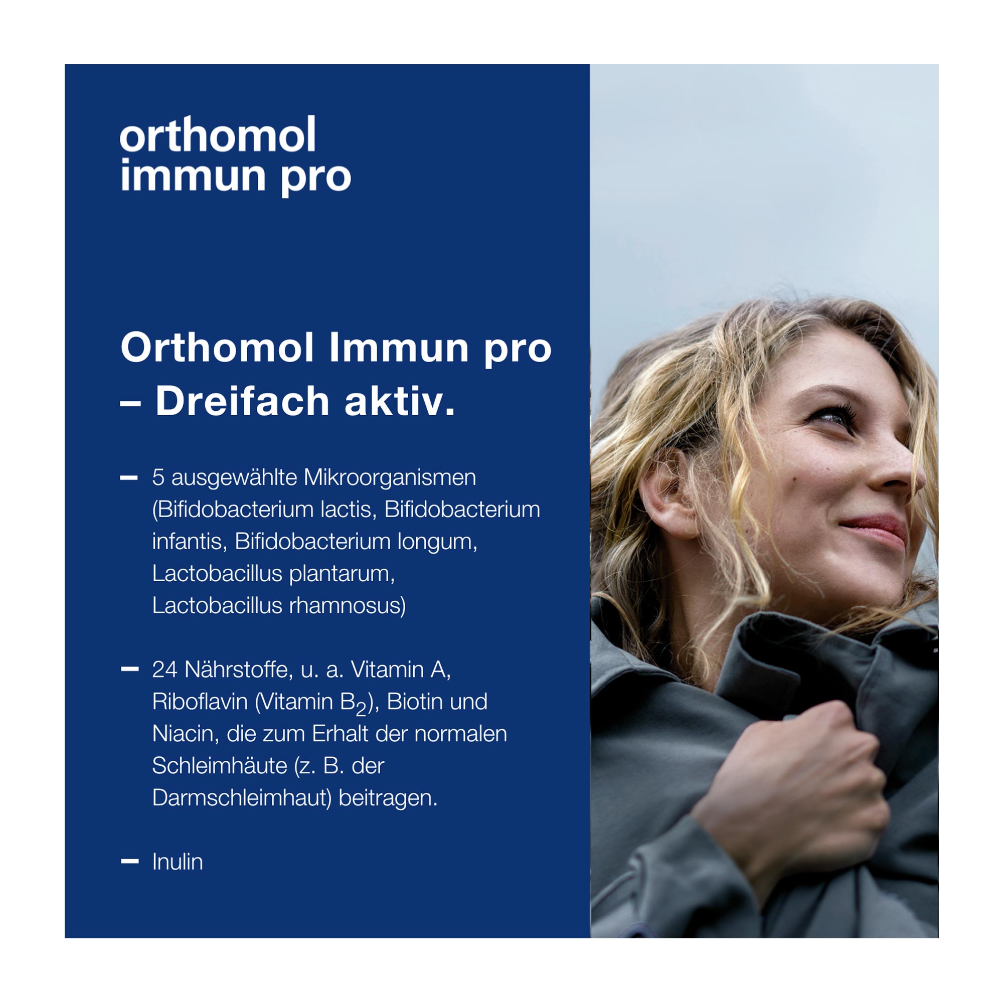 Orthomol immun pro Granulat und Kapseln Erklärung der Inhaltsstoffe